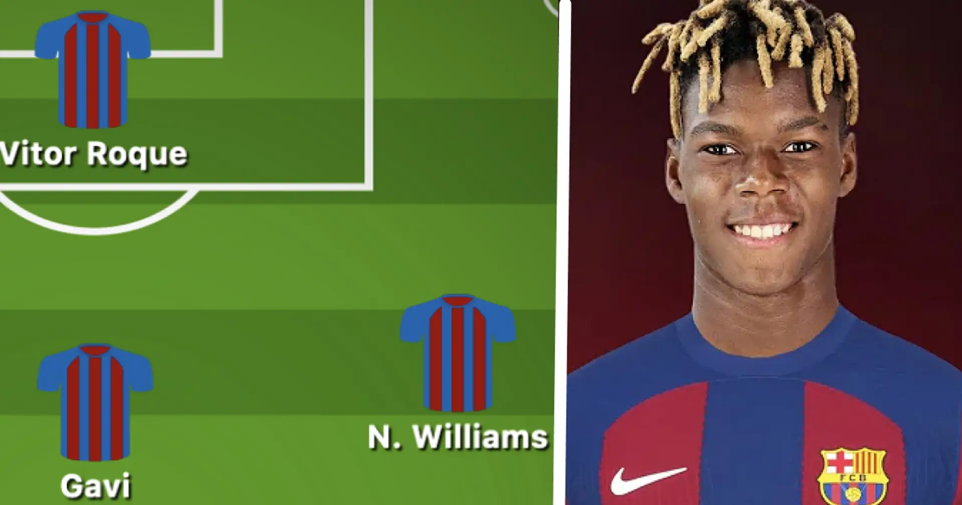 Cómo el Barça podría alinearse con Nico Williams: 2 opciones