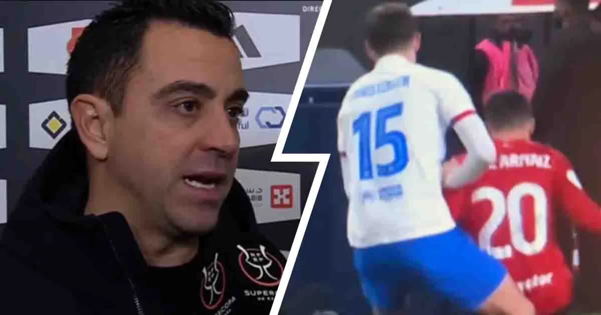 'I saw the replay': Xavi opens up on Osasuna's complaints about foul before Lewandowski's goal