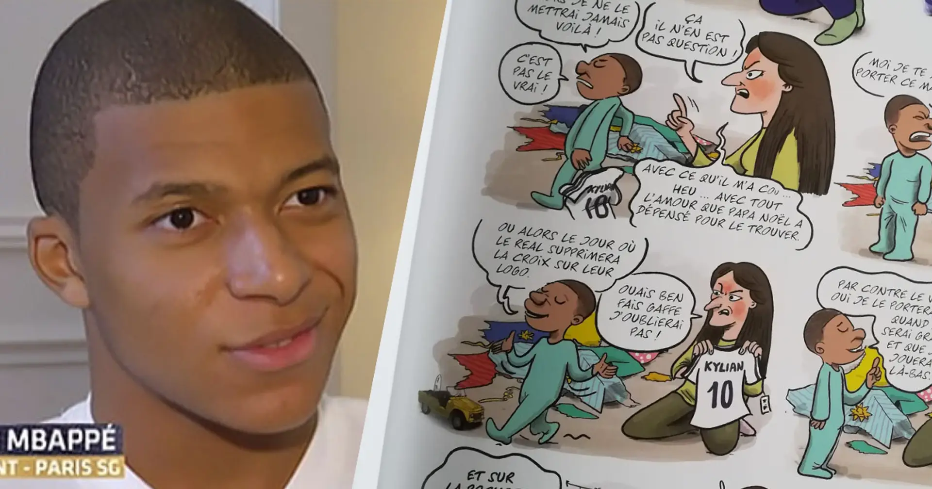 'Return it to Santa Claus!': Why Mbappe refuses to wear Real Madrid shirt in his comic book