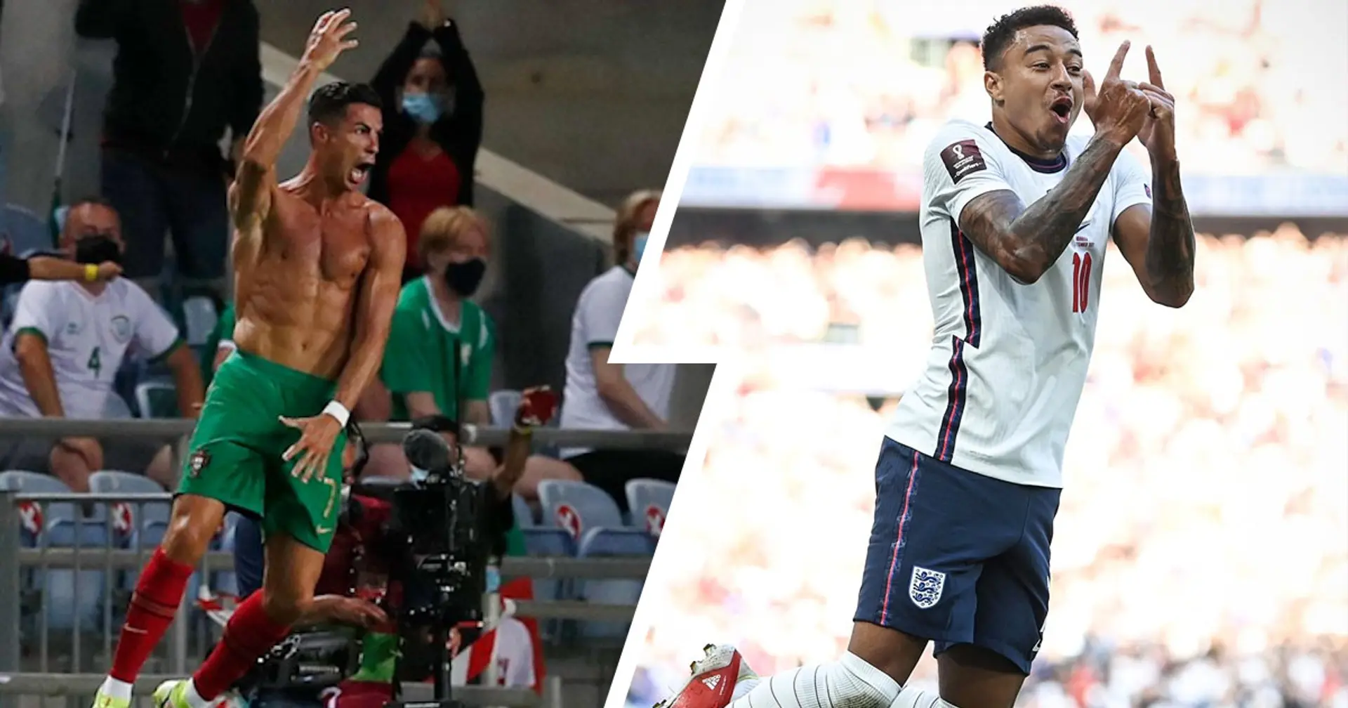 Lingard does Ronaldo's iconic celebration after scoring first England goal since 2018
