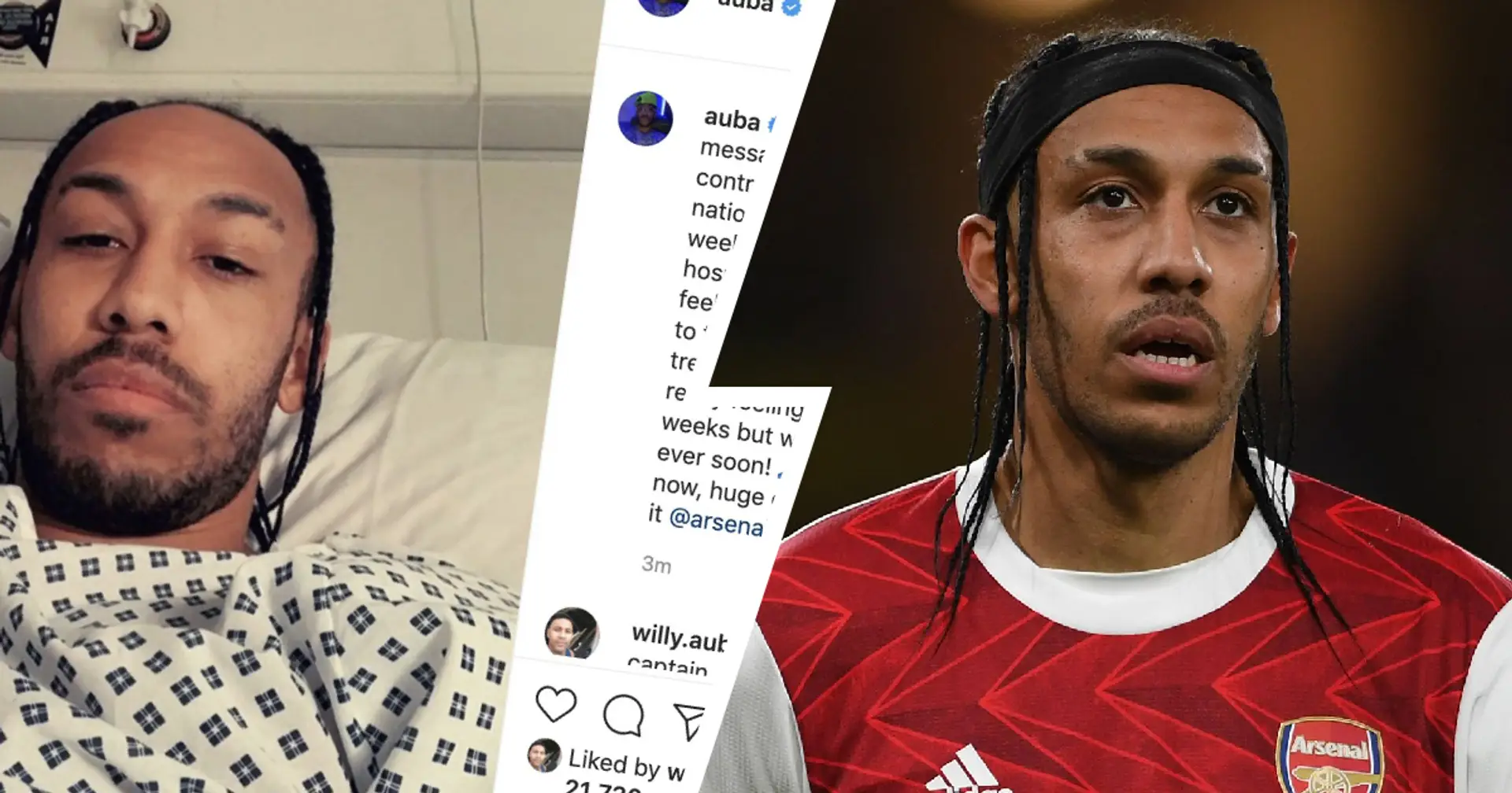 Aubameyang has malaria, provides update on his health in Instagram post