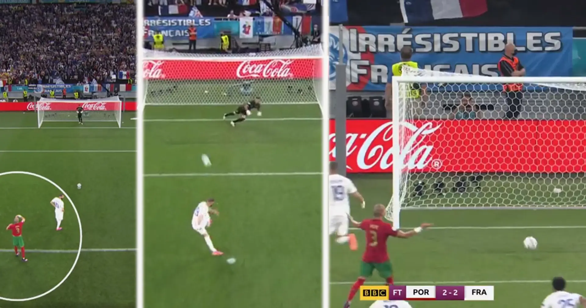 Pepe tells Rui Patricio to dive left for Karim Benzema penalty - gets furious to see him go other way