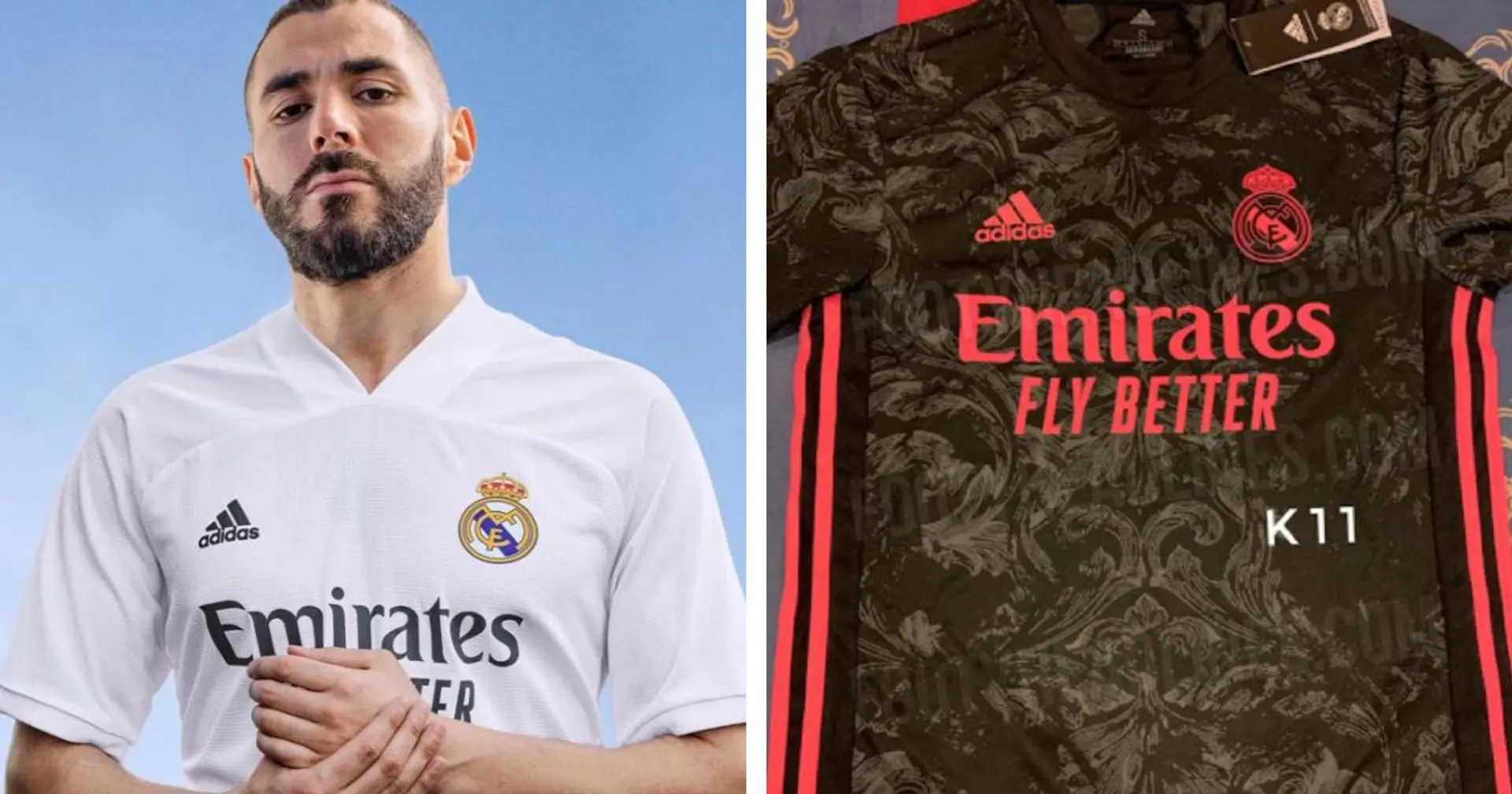 Camiseta negra con estampado: se filtró la tercera equipación 2020/21 del Real Madrid