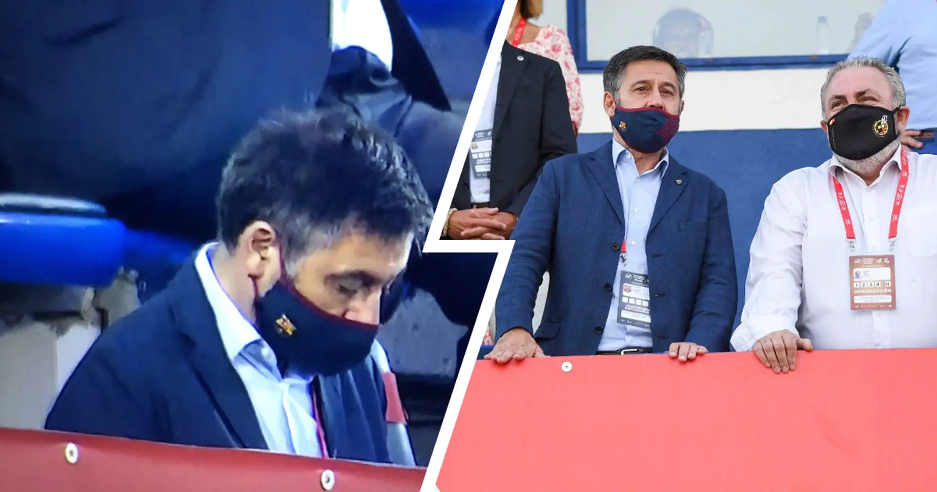 Bartomeu filmed either sleeping or looking at his phone during crucial minutes in Barca B's promotion final