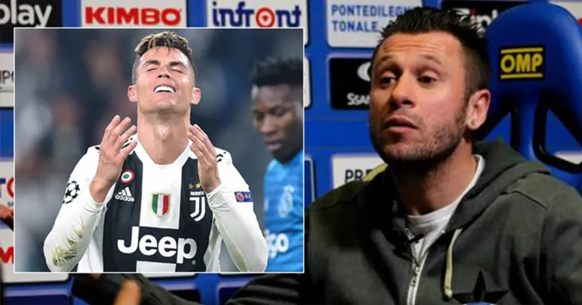 Antonio Cassano: 'Cristiano Ronaldo es egoísta y no le importa si otros jugadores de la Juventus marcan'