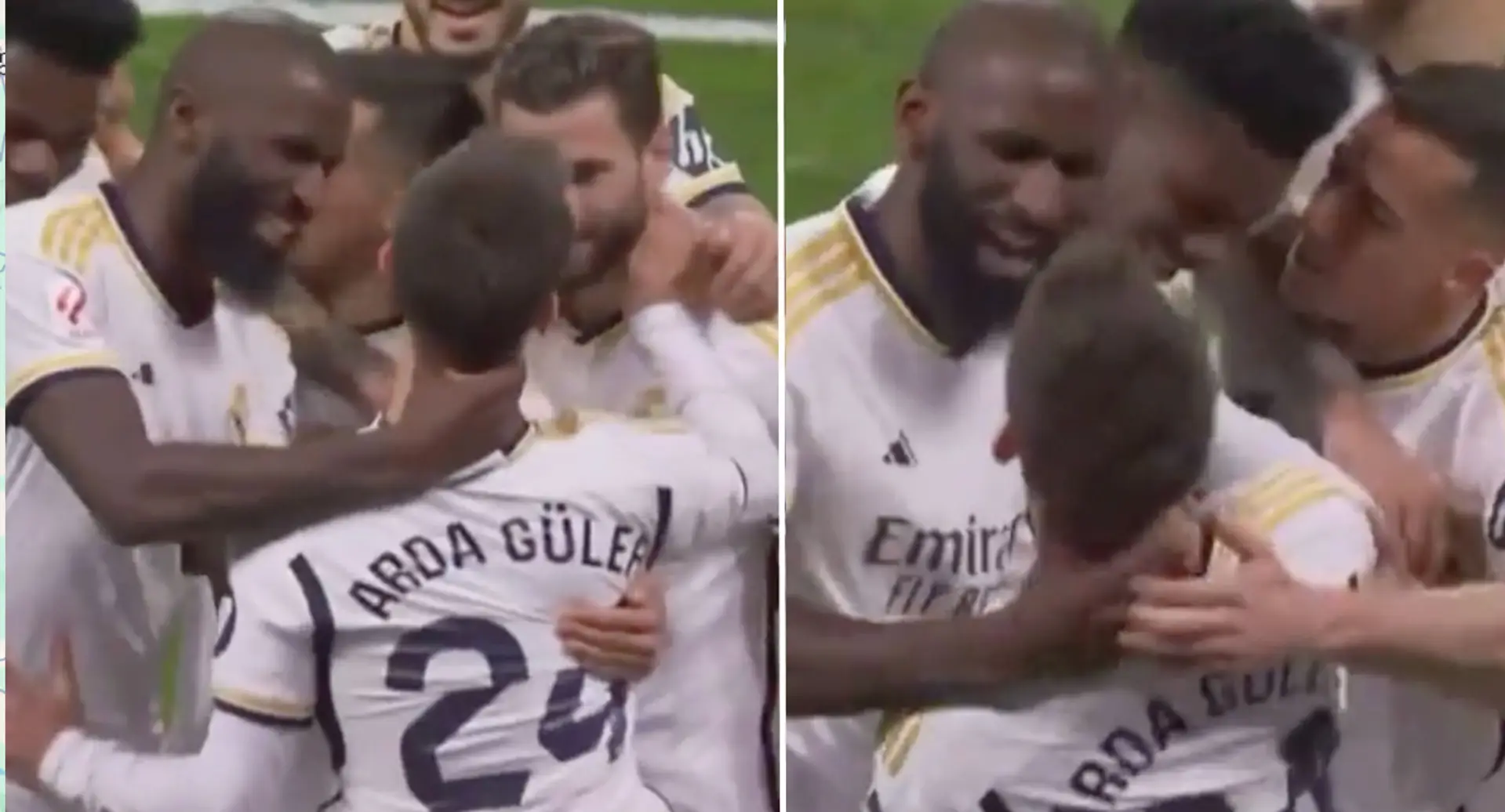 Scenes as Real Madrid teammates go WILD showing love for Arda Guler