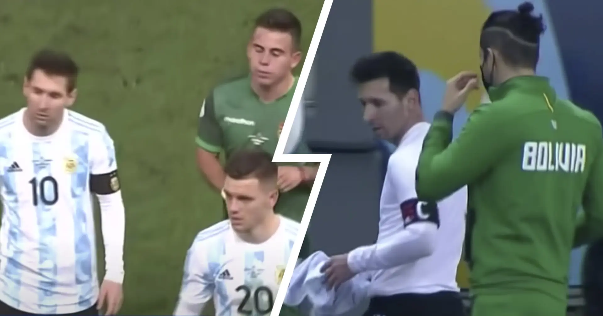 Scenes as 2 Bolivia players ask Messi for shirt swap right on pitch