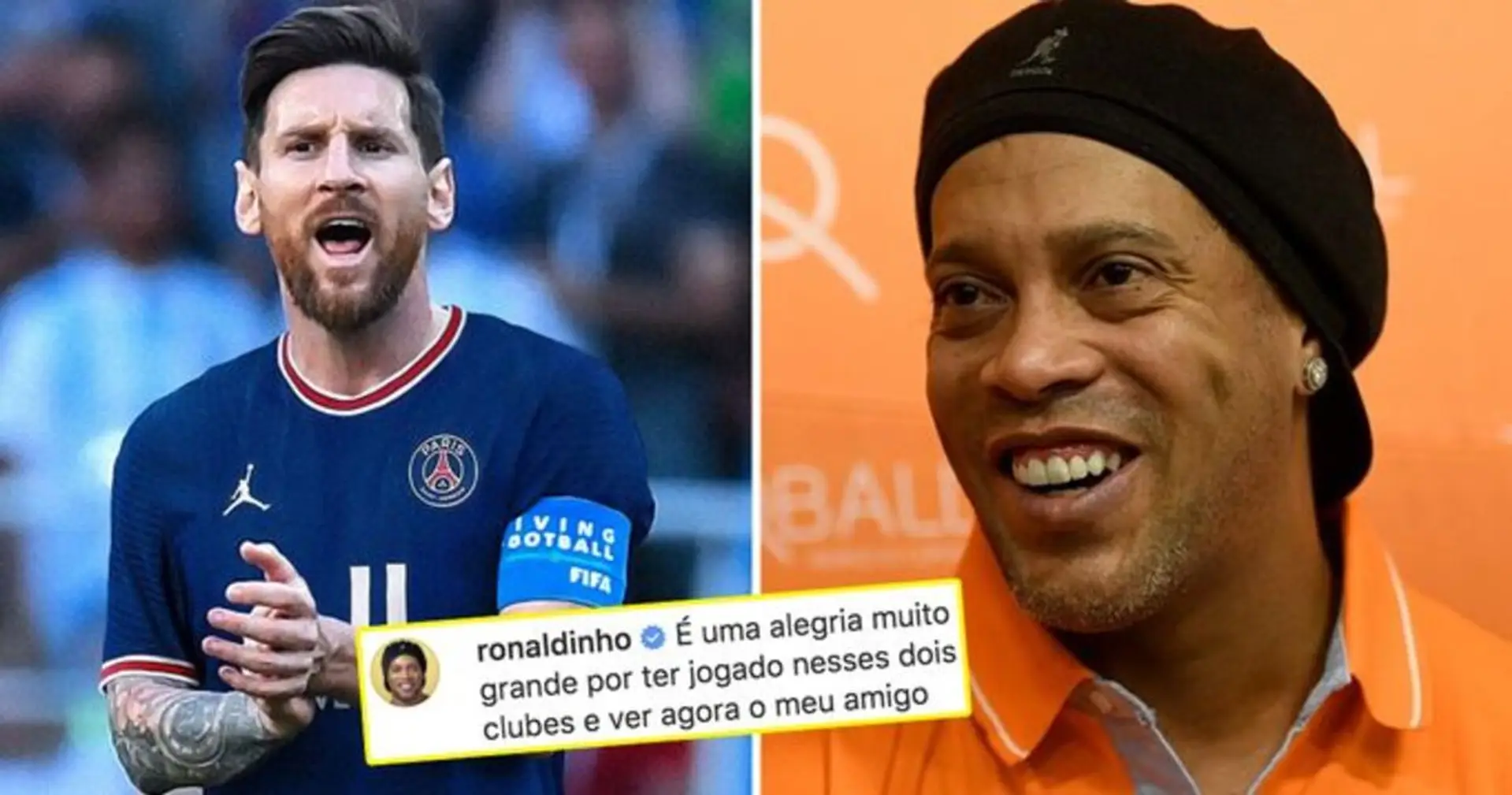 'Puedo oler la Champions': Ronaldinho reacciona al fichaje de Messi por el PSG