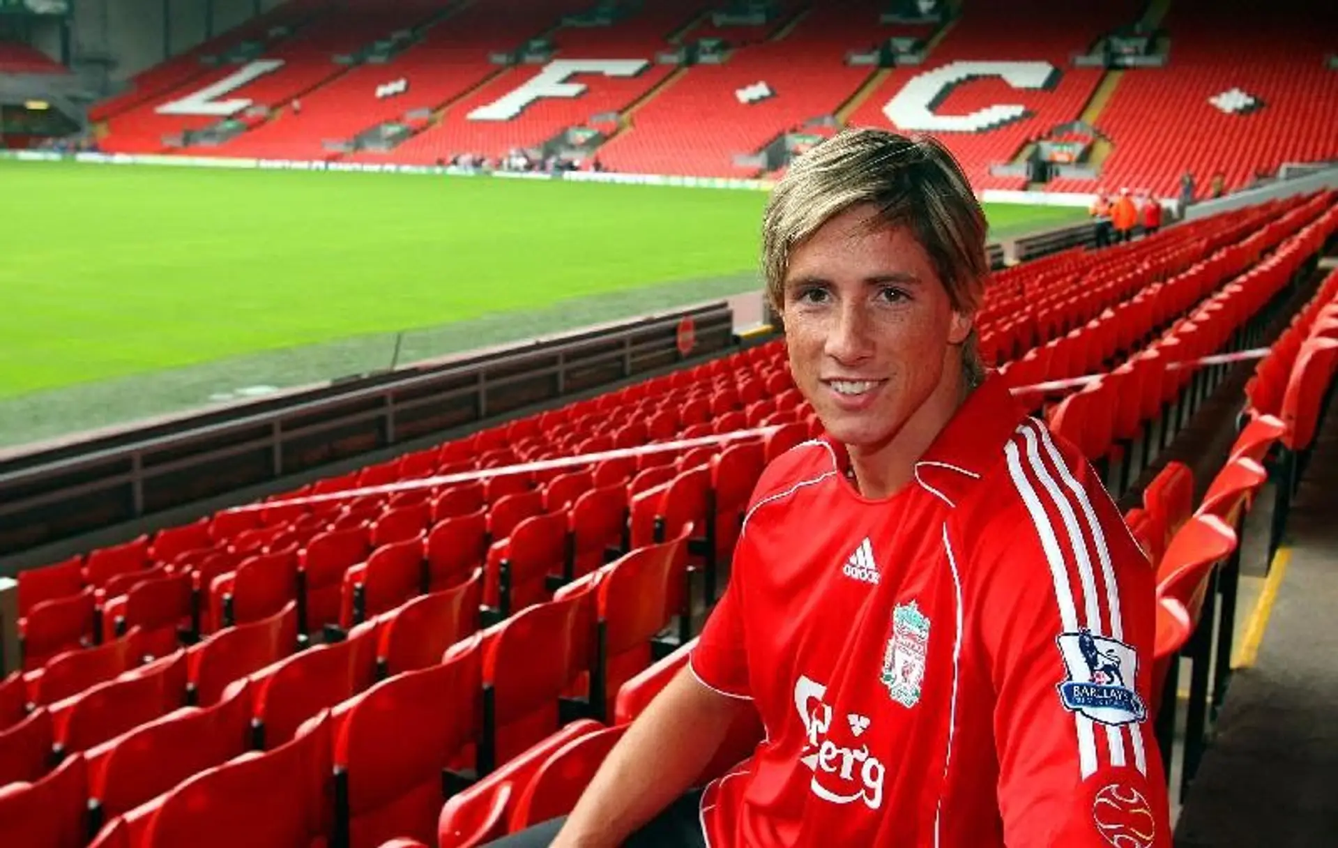 His armband said he was a Red! 13 years ago Fernando Torres signed for Liverpool