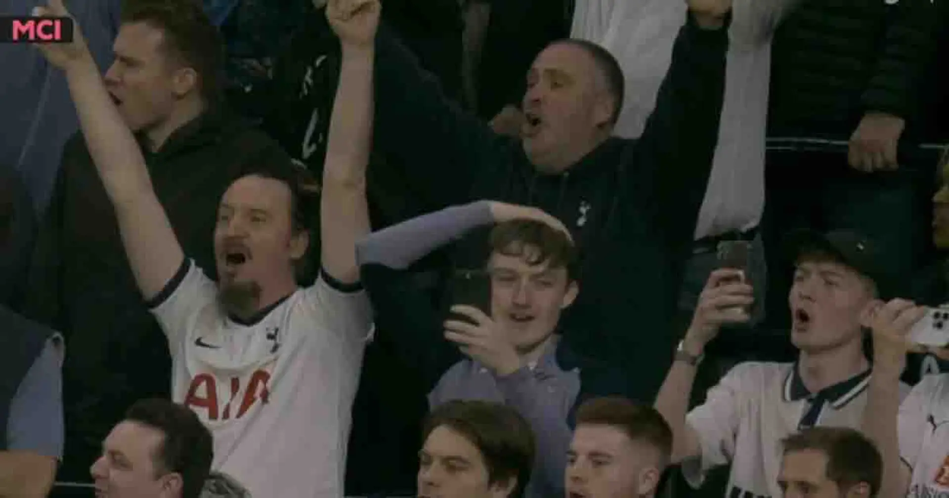 Tottenham fans do Poznan celebration, aim disgusting chants at Arsenal after CONCEDING against Man City