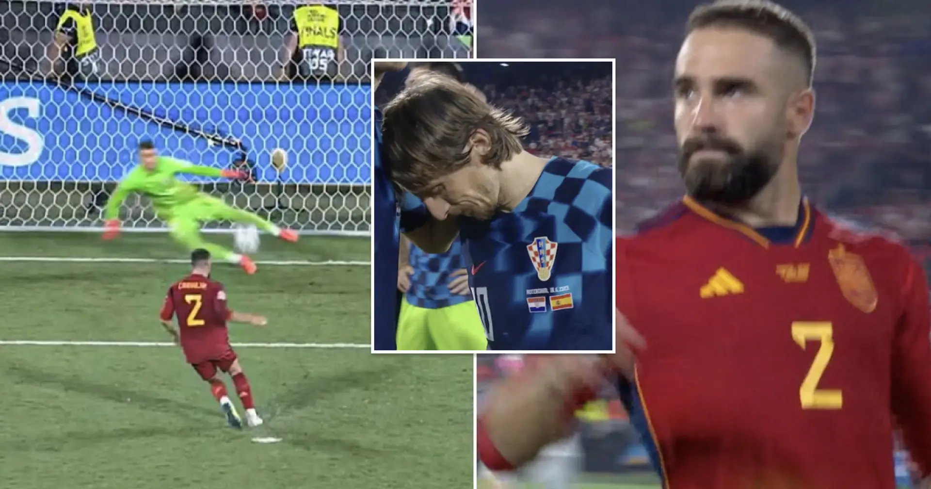 Carvajal ends Modric's international trophy dream with ice-cold panenka penalty for Spain