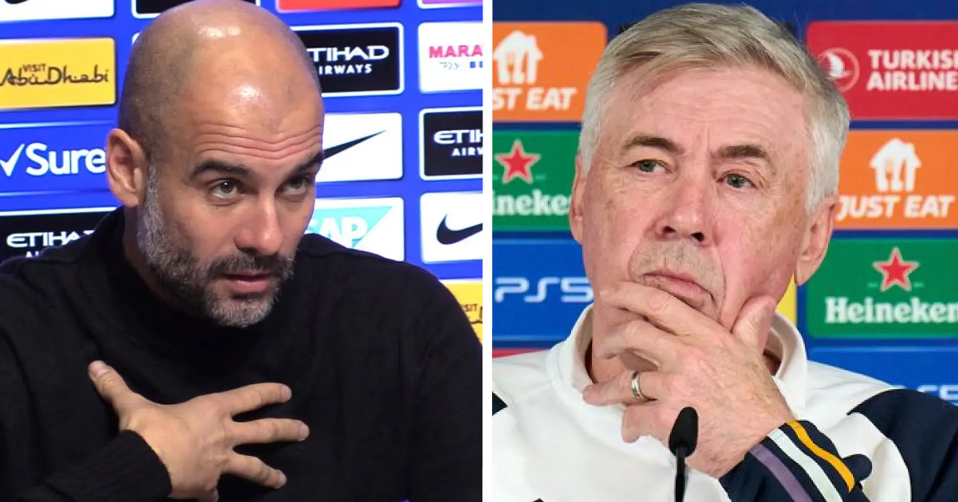 Guardiola reveals Ancelotti's tactic in Man City first-leg that surprised him