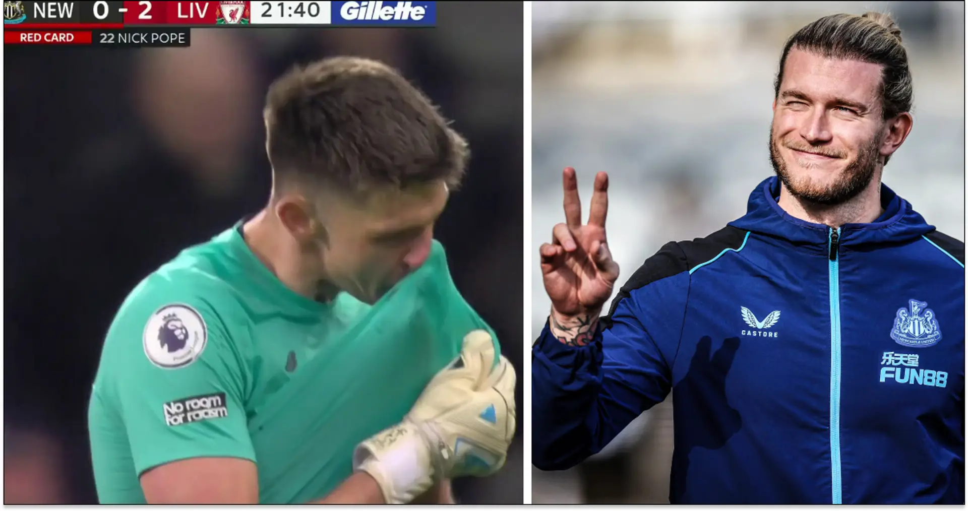 Loris Karius set to play v United in League Cup final after Nick Pope's red card v Liverpool