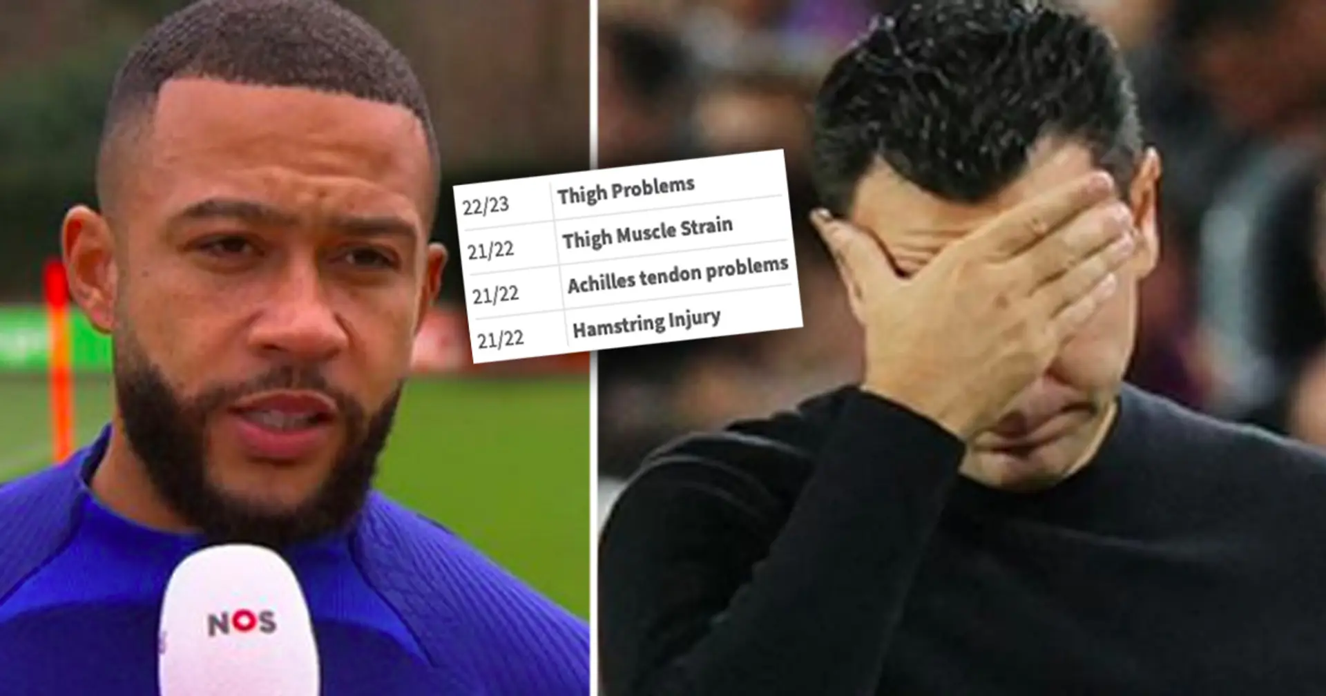 Memphis aims another dig at Barca – this time to explain why he was often injured