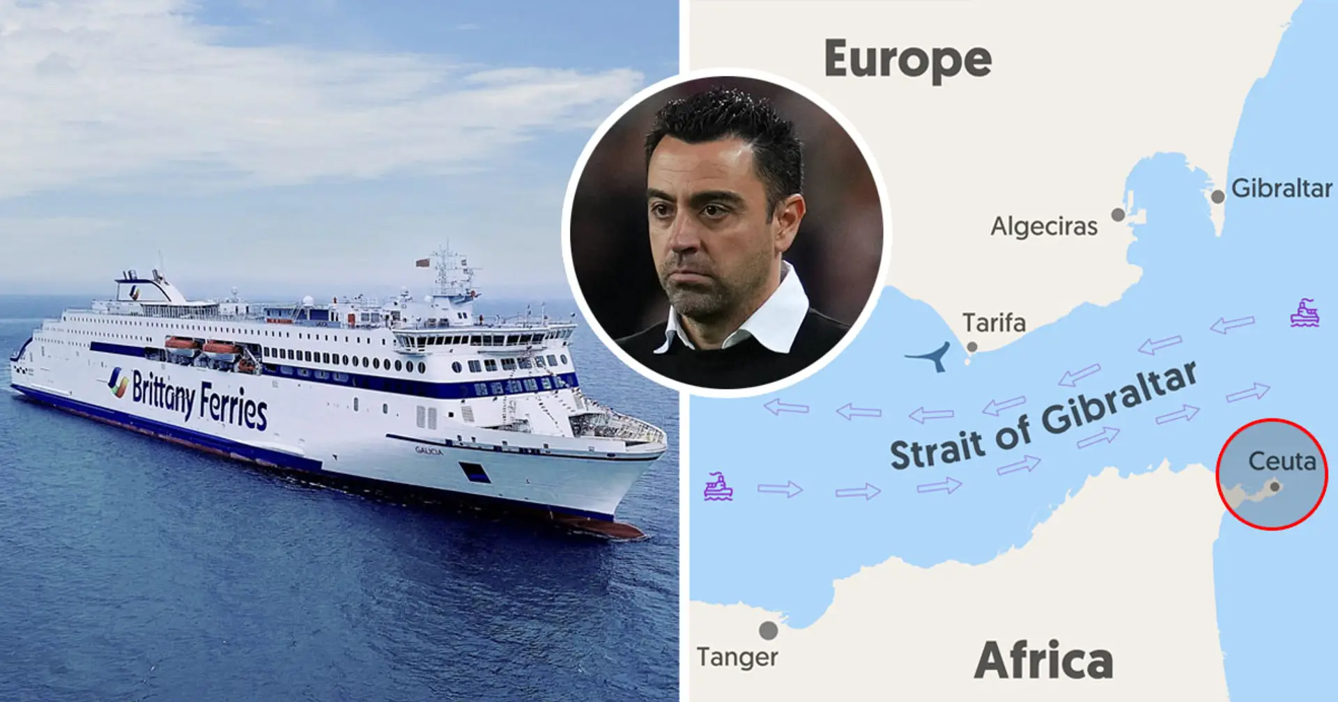 40 km by bus or take a ferry across strait of Gibraltar: why Barca's trip to Ceuta will be complicated