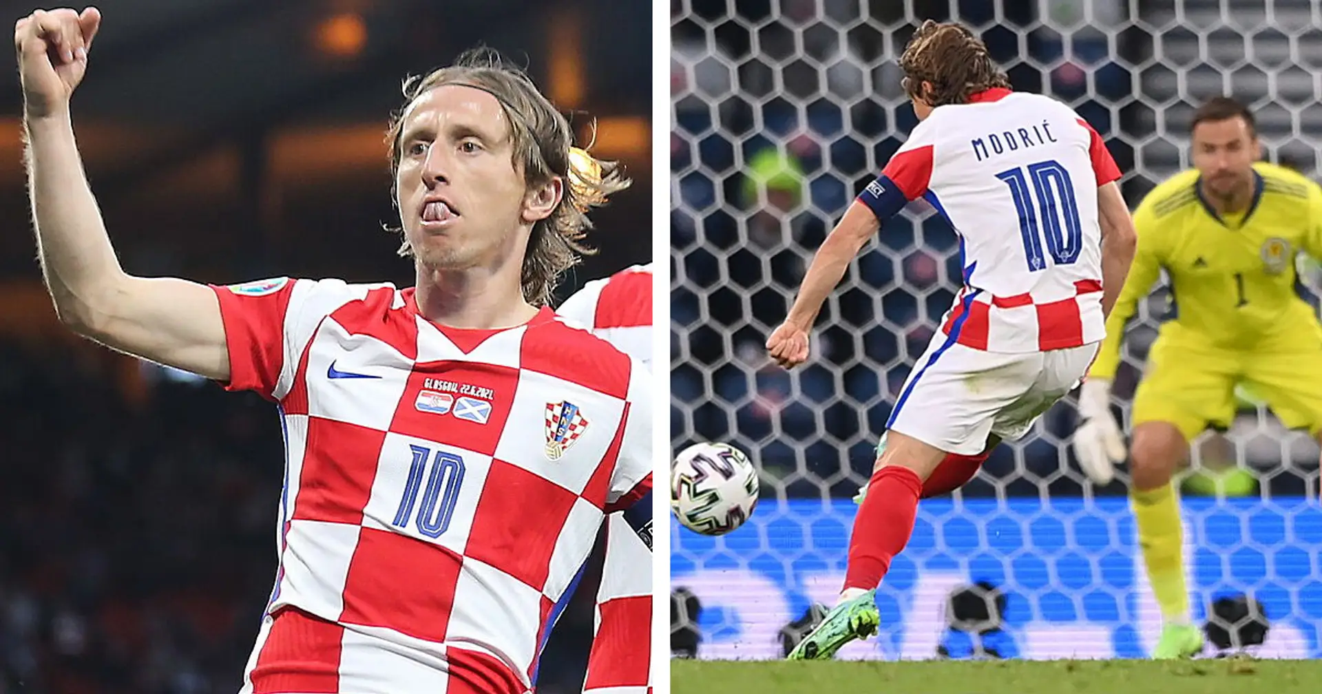 Luka Modric marca un gol maravilloso para Croacia vs Escocia en la Eurocopa