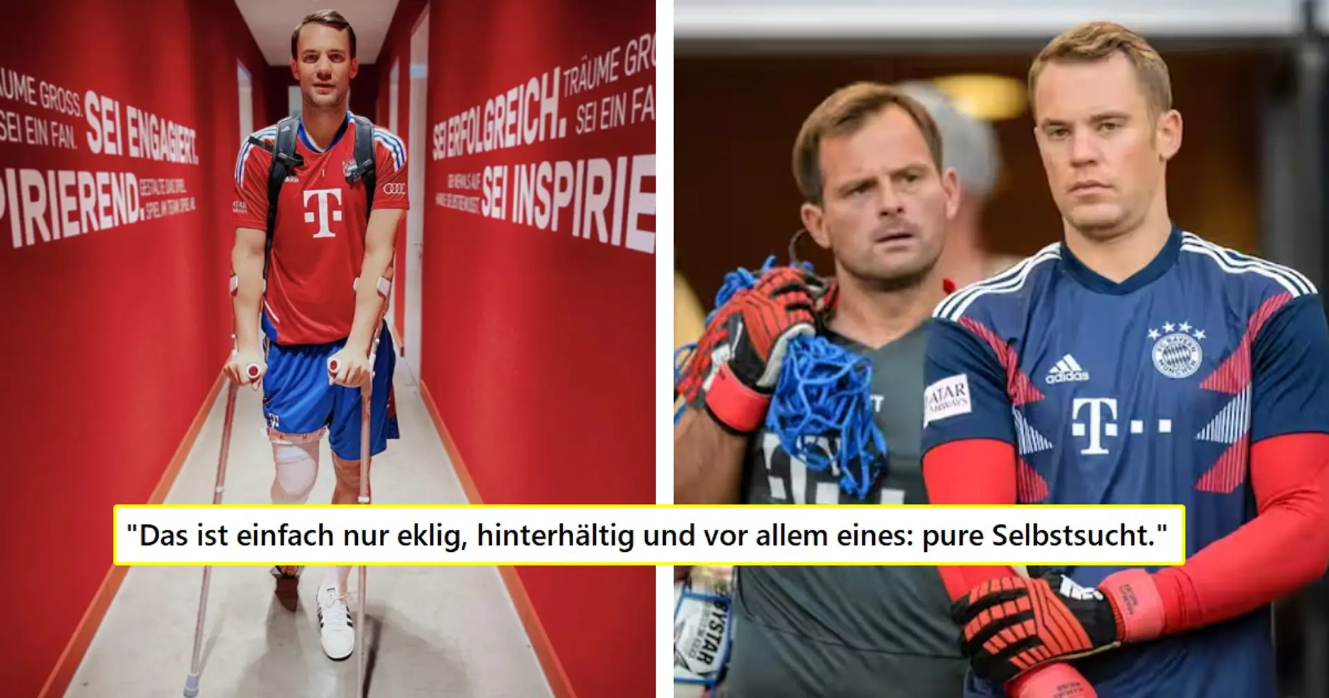 "Er steckt mehr oder weniger den Verein in Brand": Bayern-Fan findet Neuers Verhalten nicht nachvollziehbar  