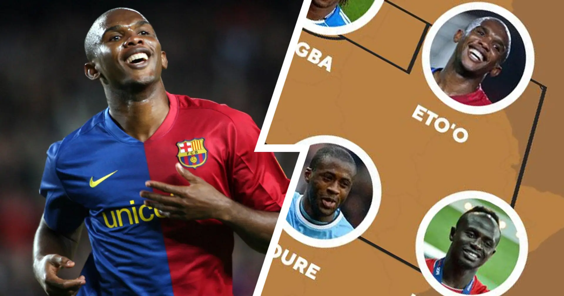 Samuel Eto'o and one more former Barca star make Africa's all-time XI