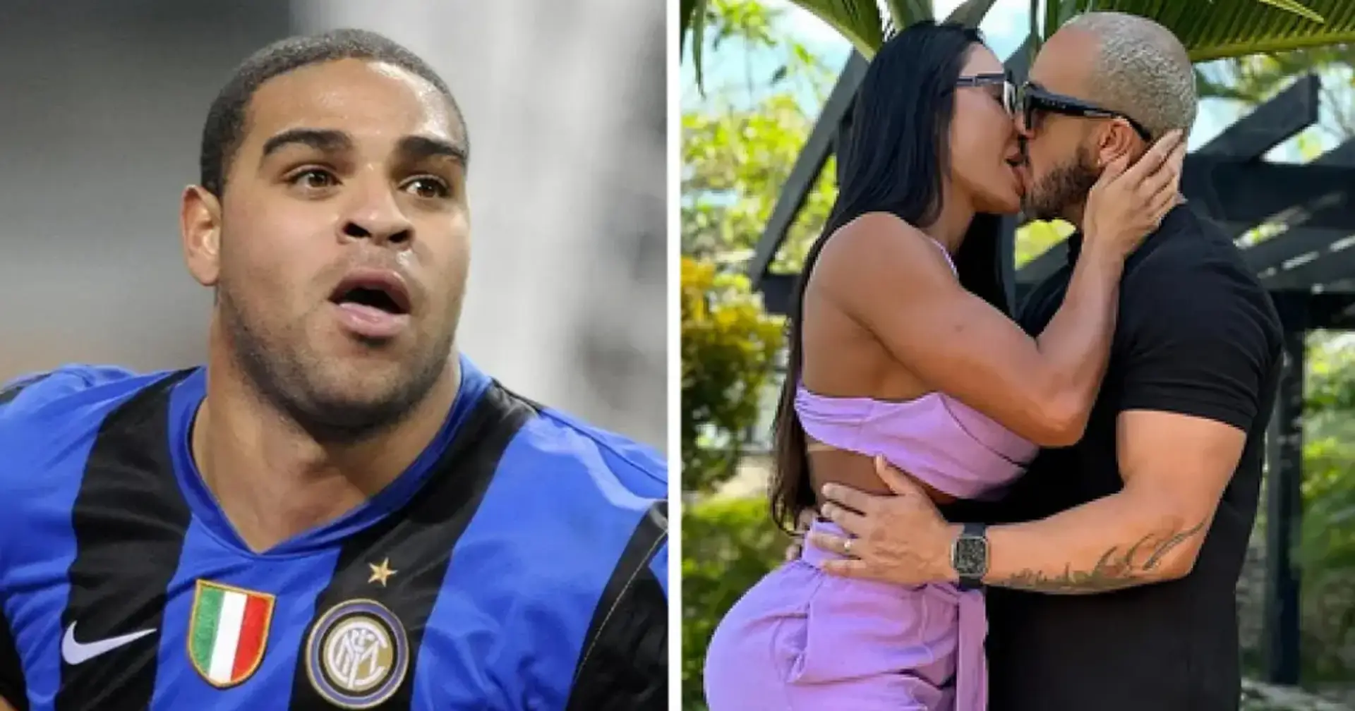 Adriano, der legendäre Fußballspieler von Inter, soll ein berühmtes Paar in Brasilien auseinander gebracht haben - sie hatten einen Dreier