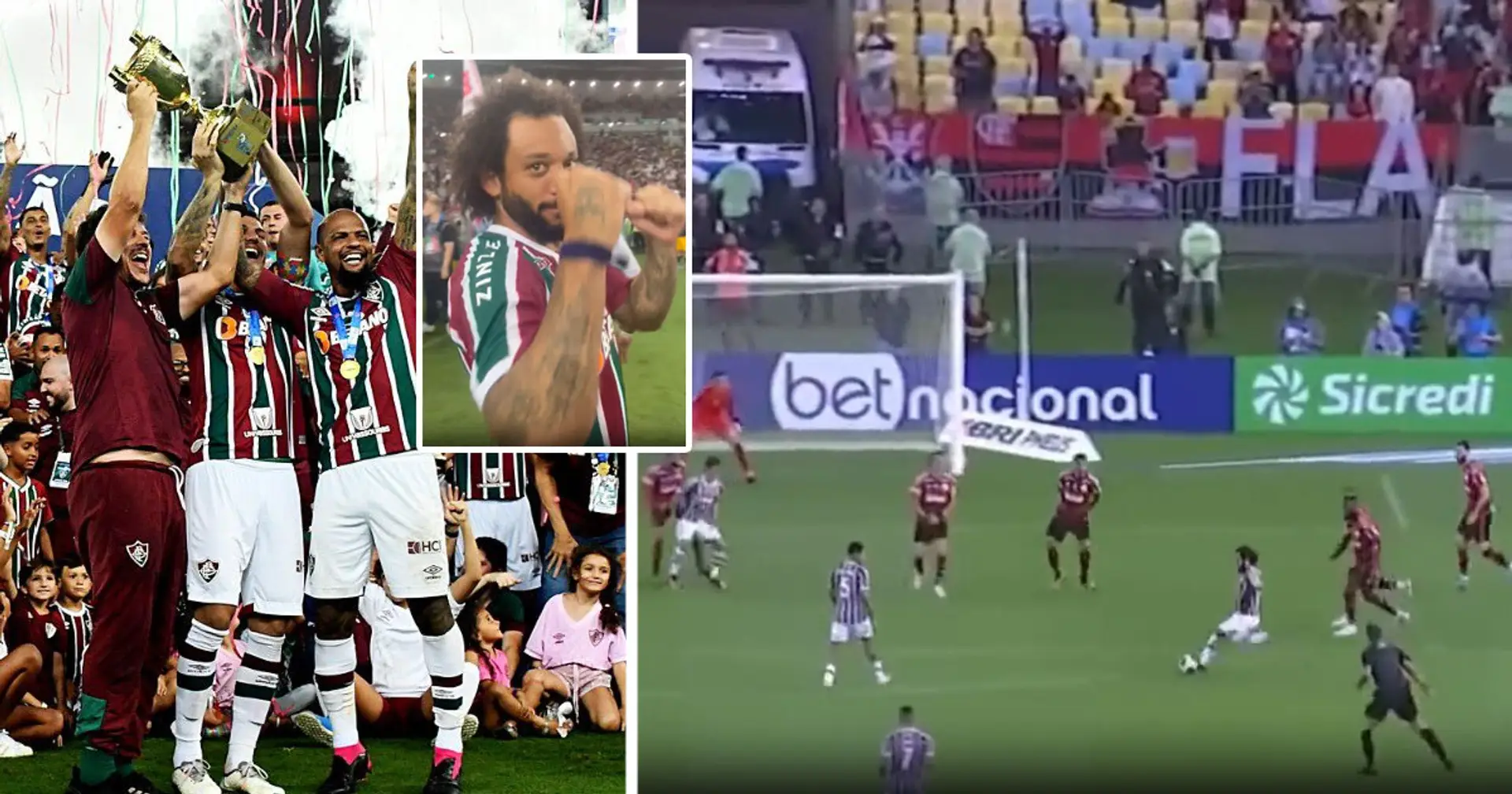 Marcelo makes dream return to Brazil as he scores in final and brings boyhood club to trophy (video)