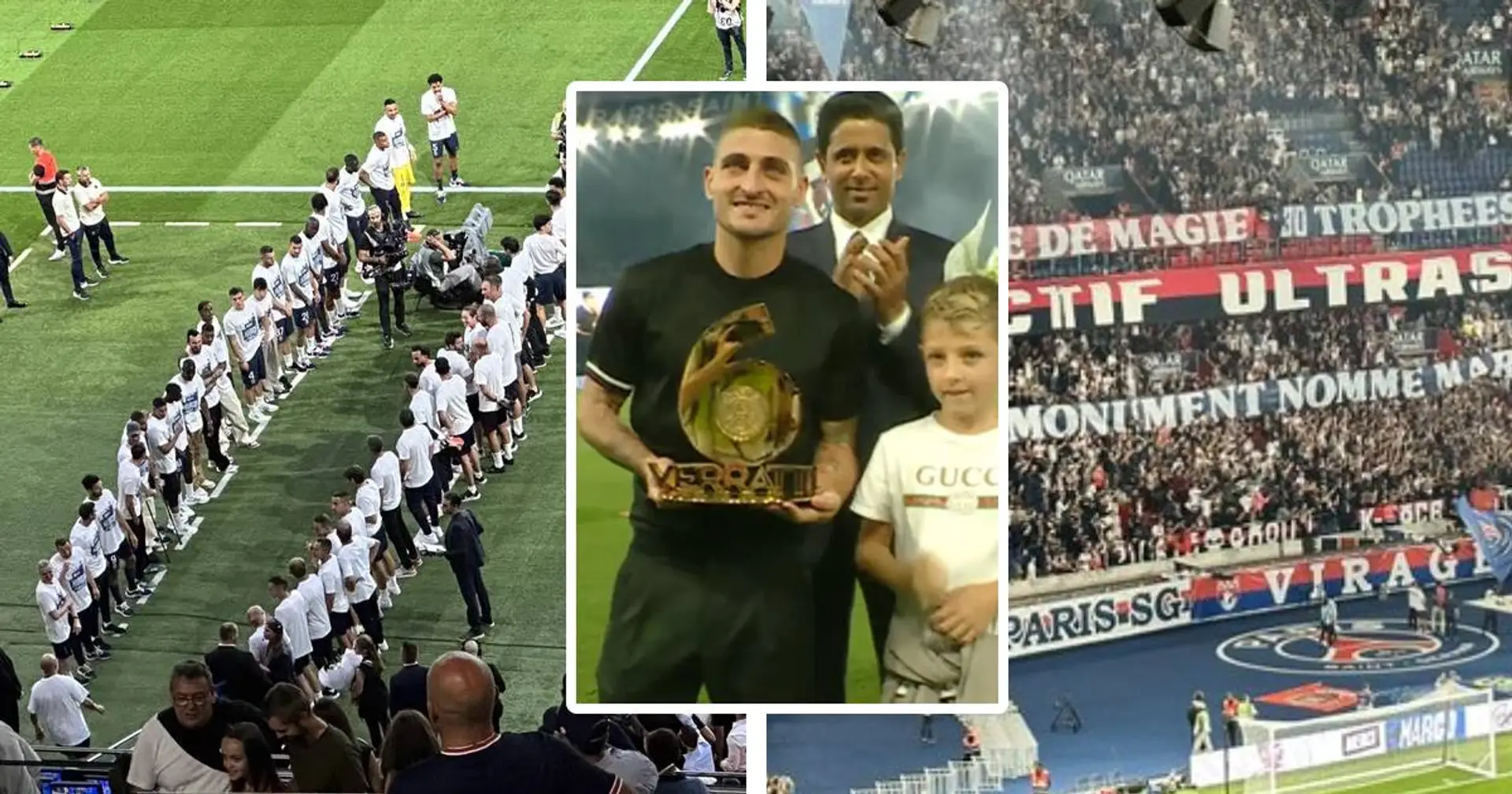 Haie d'honneur, tour de stade et plus : les meilleures photos et vidéos des adieux à Marco Verratti