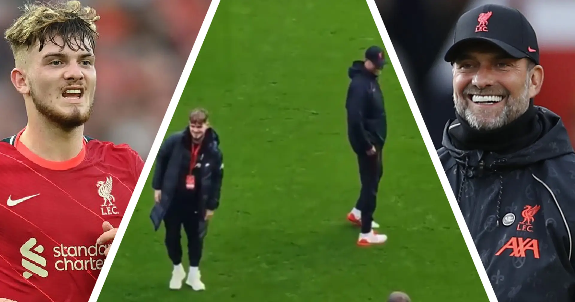 Caught on camera: Klopp and Elliott share wholesome Anfield moment