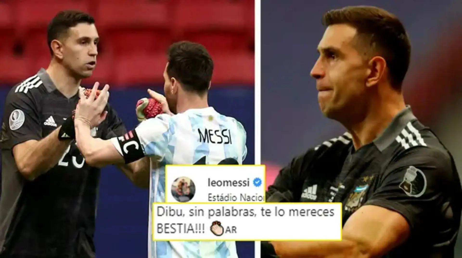 'Quiero morir por el': Emi Martínez revela cómo reaccionó cuando Messi lo llamó una 'bestia' en Instagram