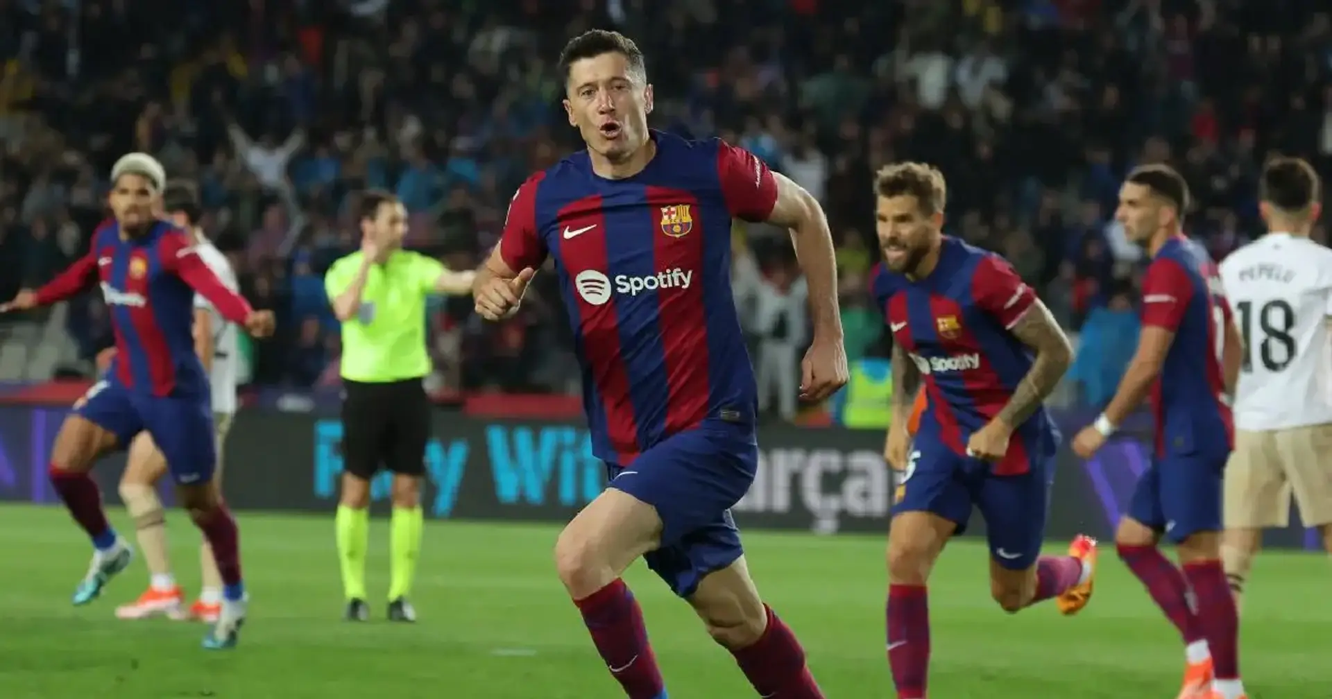 RÉVÉLÉ: un joueur du Barça a refusé de célébrer le but de Lewandowski contre Valence