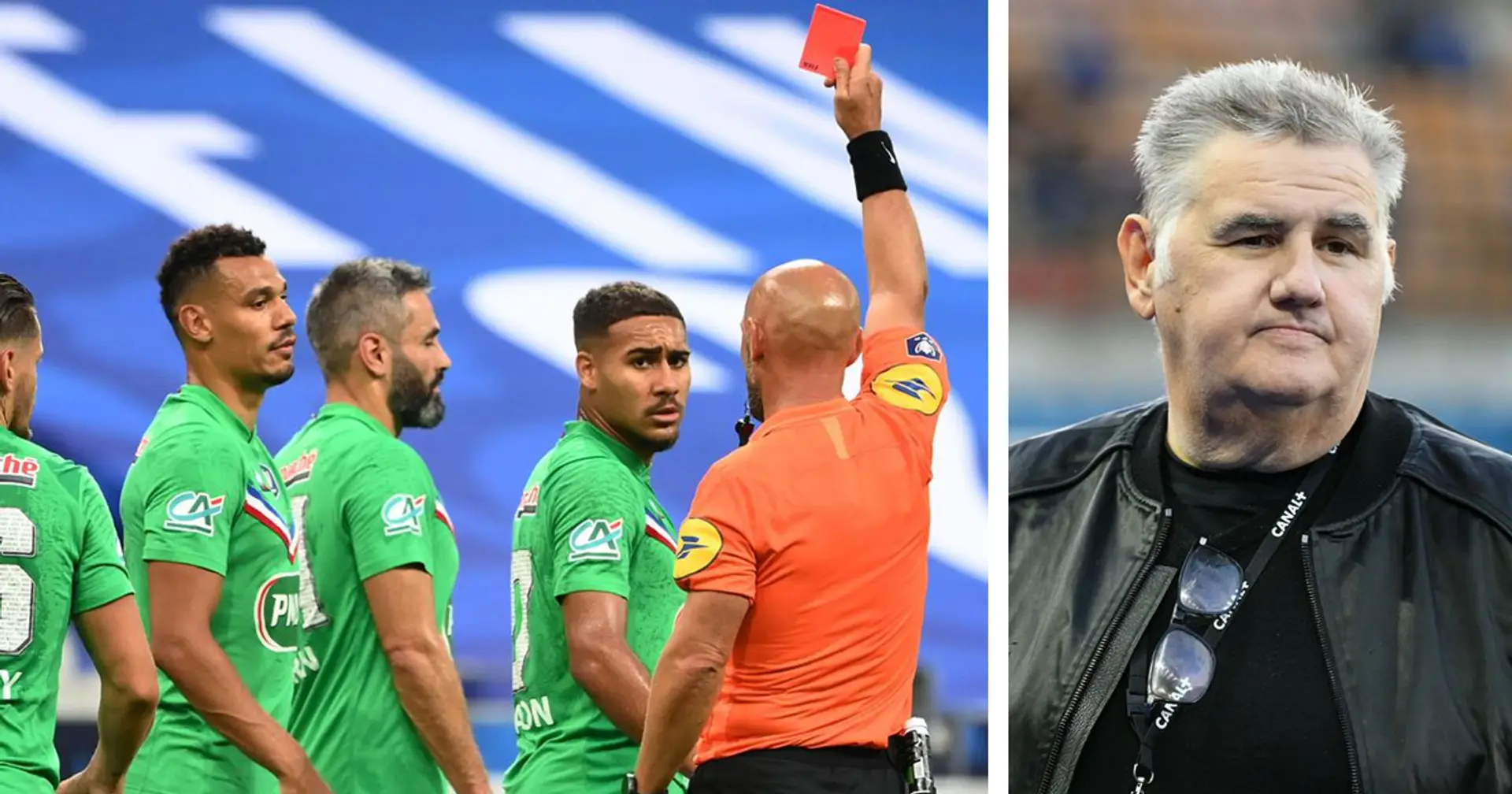 Pierre Ménès commente la finale de Coupe de France: "Les Verts ont fait à la fois honneur et honte au football"