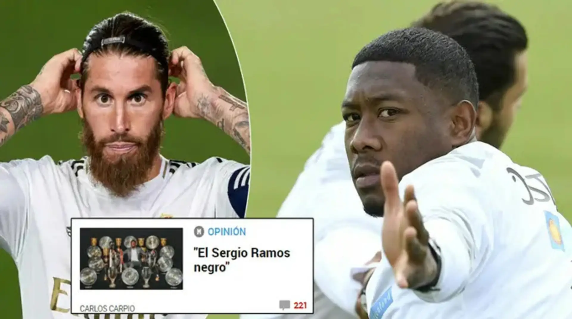 'El Sergio Ramos negro': Marca enfurece a la afición con un titular racialmente insensible sobre Alaba