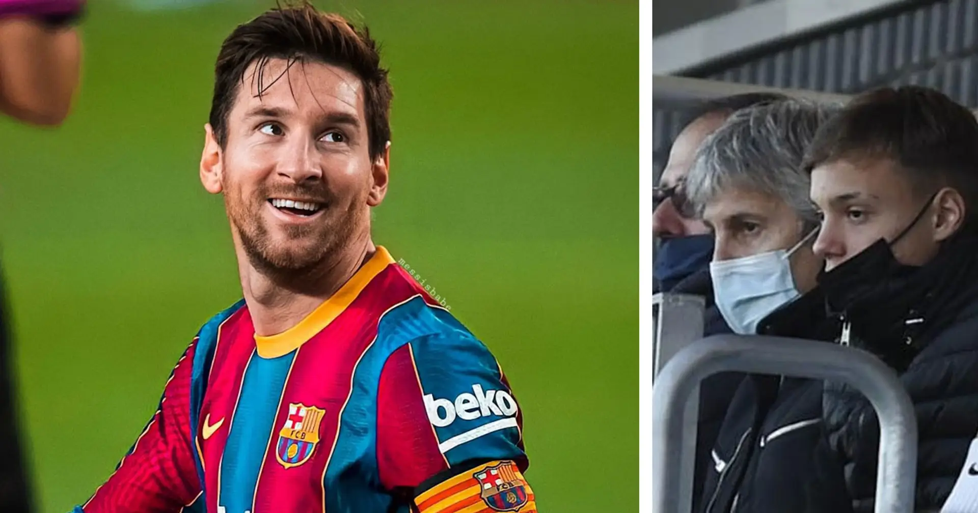 Messi's father spotted in Barcelona, set to meet with club over extension talks soon (reliability: 5 stars)