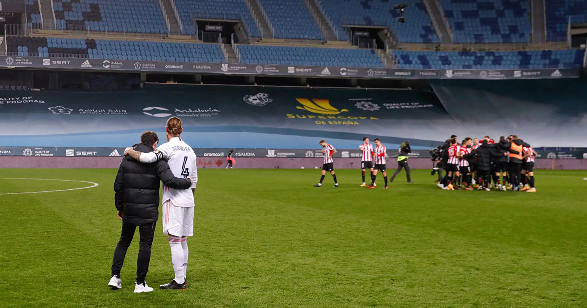 Picture of the day: Sergio Ramos and Marcelino give each other hug while Bilbao celebrate