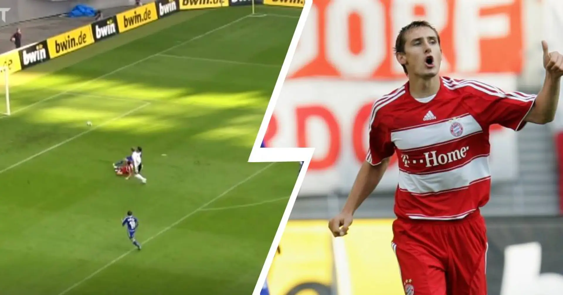 Debüt-Tore: Miro Klose erzielt seinen ersten Treffer im Bayern-Trikot gegen Schalke