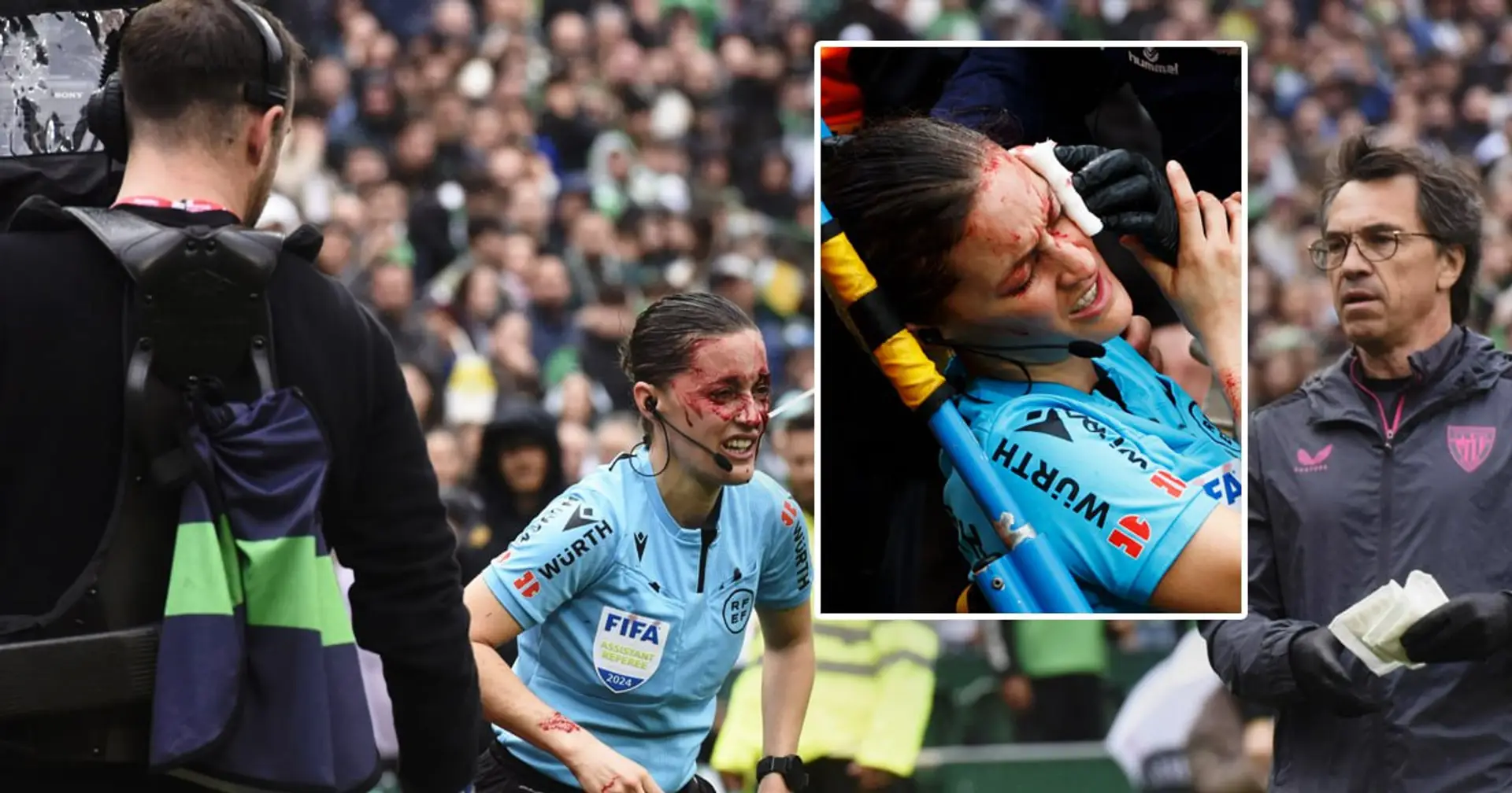 Schrecklicher Zwischenfall in La Liga: Schiedsrichterin wurde auf einer Trage vom Platz getragen und musste ins Krankenhaus
