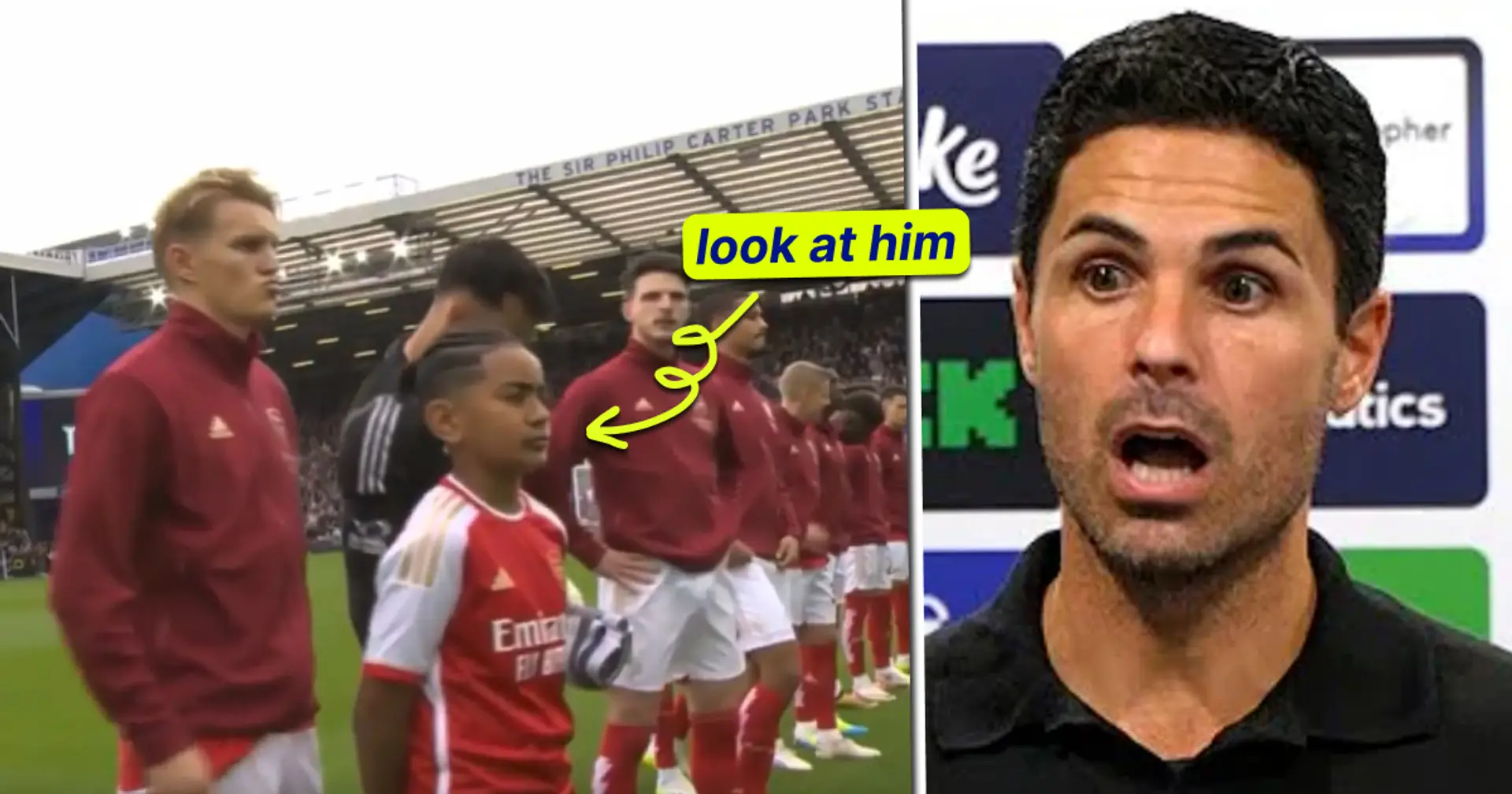 'Build the statue': Arsenal fans spot what mascot did before Everton game in away ground