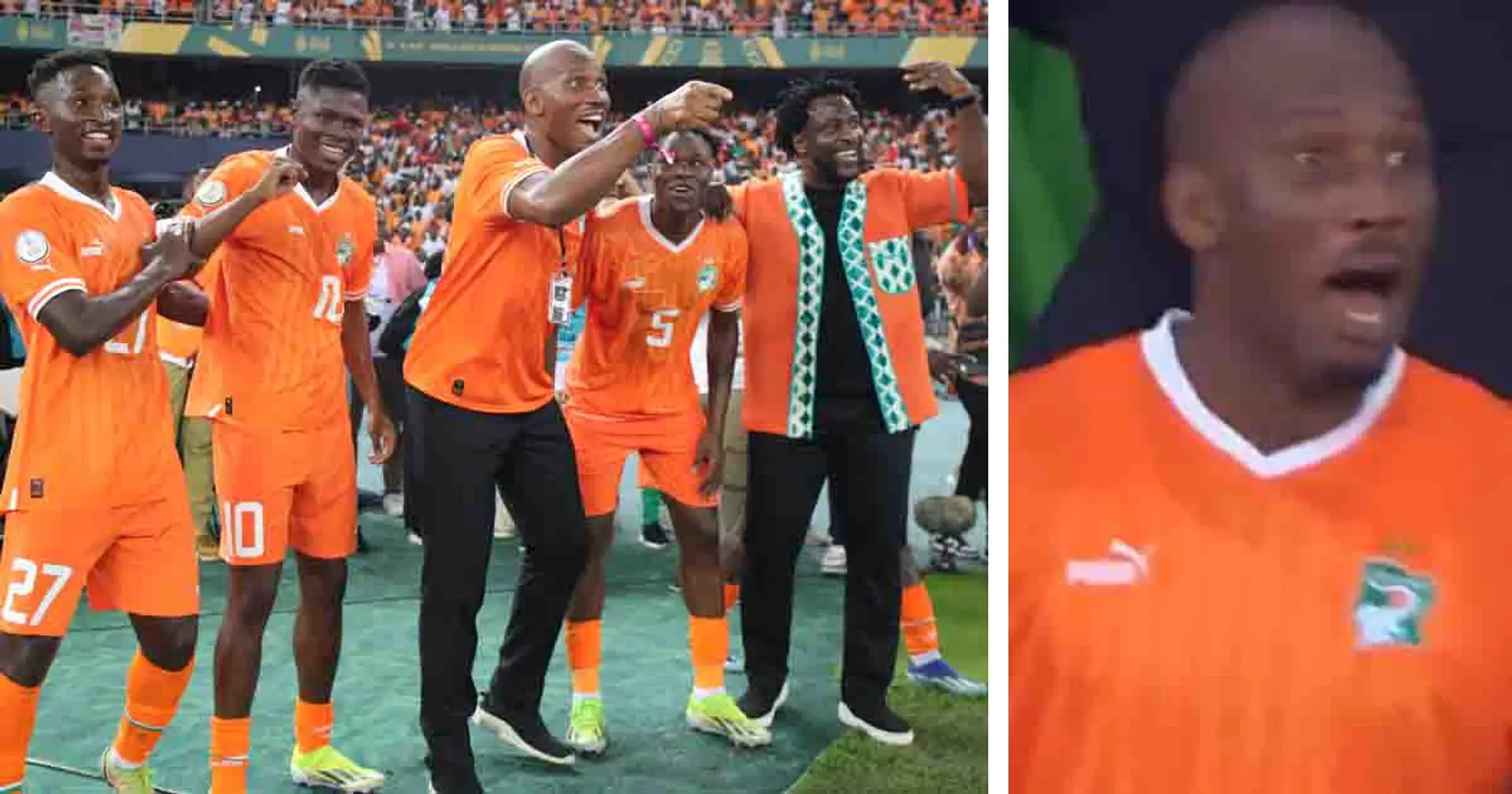 Spotted: Drogba's crazy celebrations as Ivory Coast lift AFCON title
