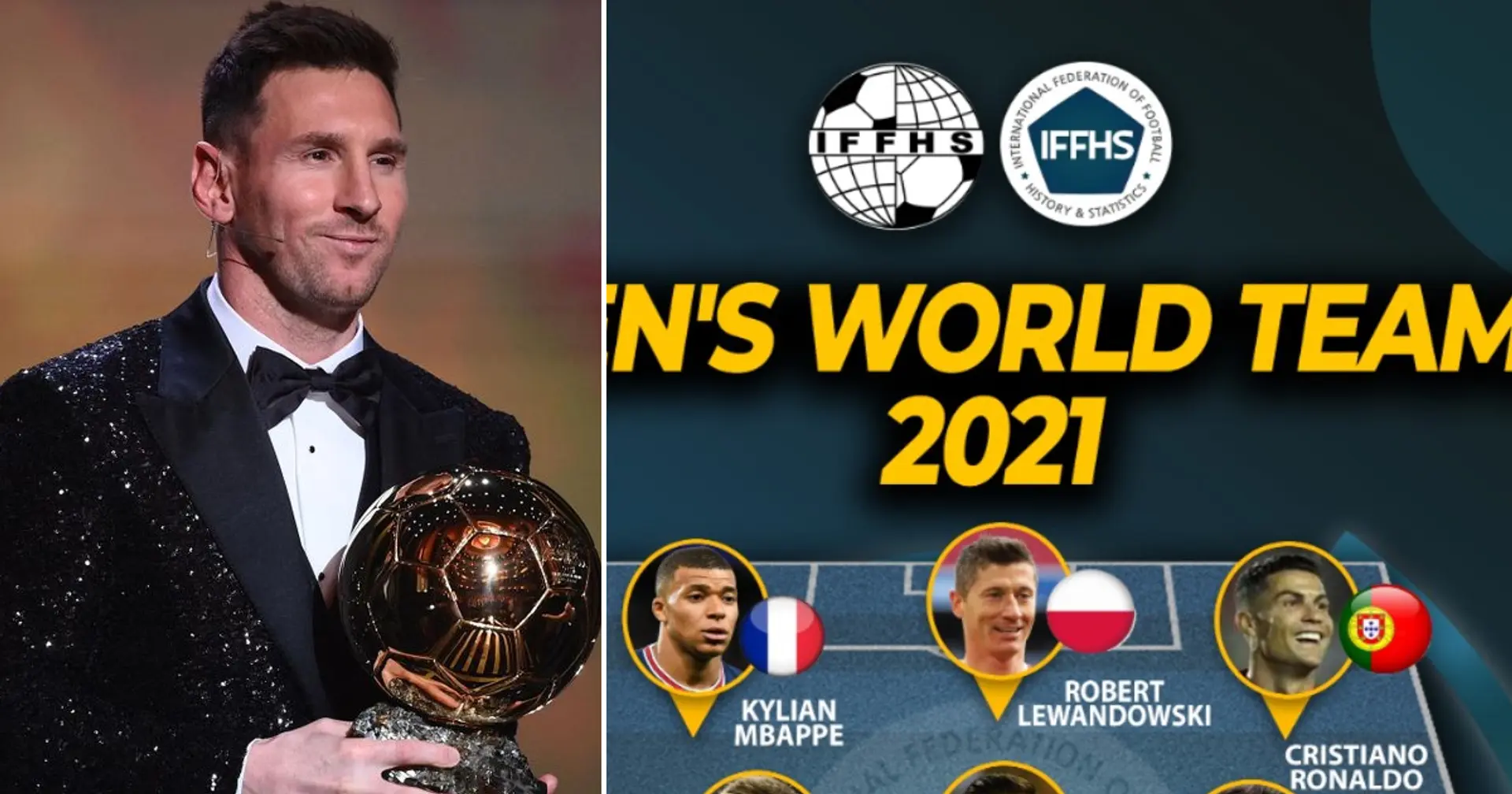 Lionel Messi makes IFFHS World Team of the Year as a midfielder