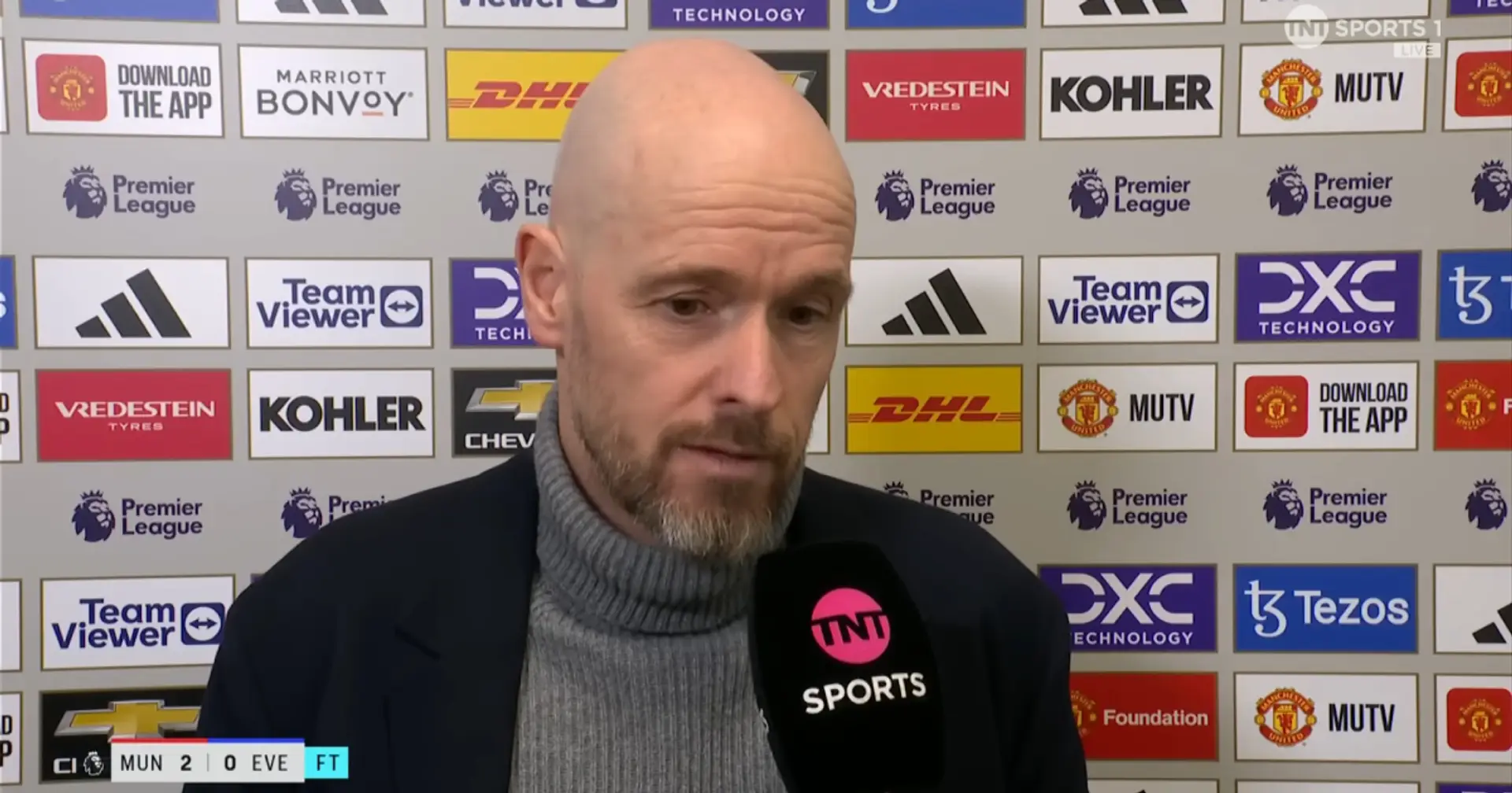 'Now we are back': Ten Hag declares Man United crisis over after Everton win