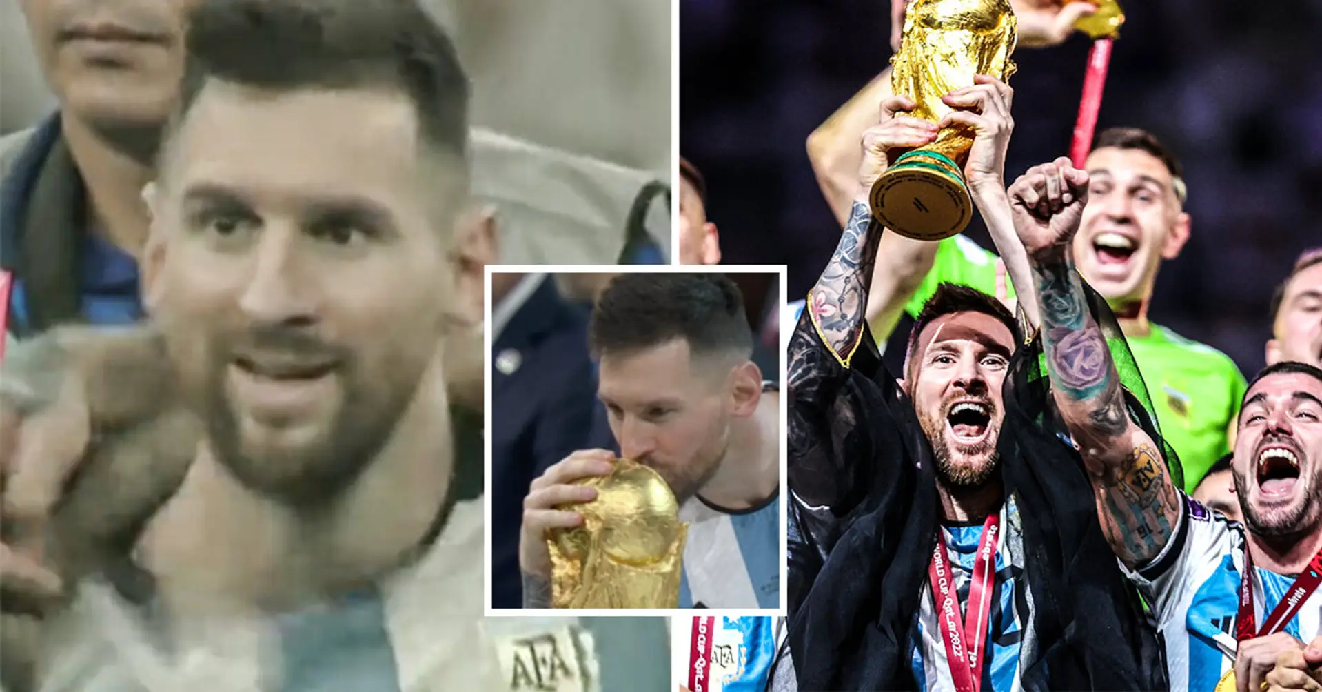 Größe: Der Kameramann zeigte den Moment (!), als Leo Messi erkannte, dass er Weltmeister geworden war 