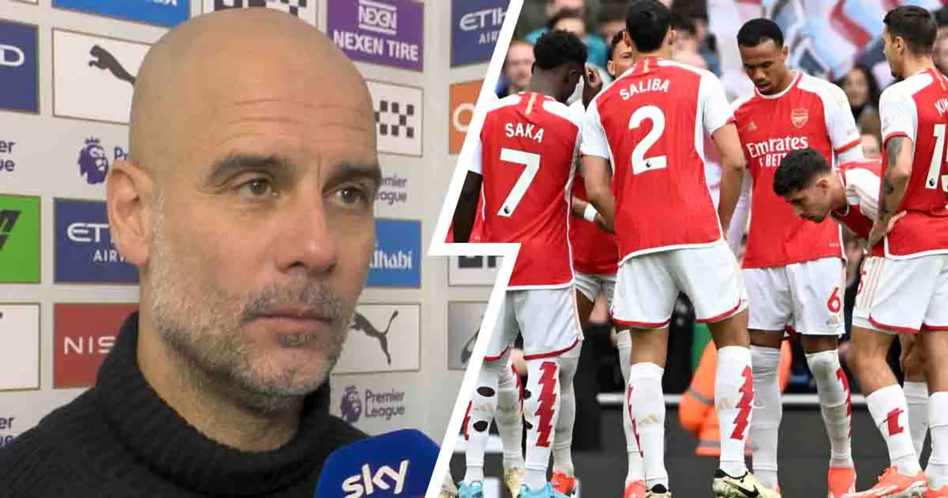 'They're really good with him': Guardiola singles one Arsenal player out for praise