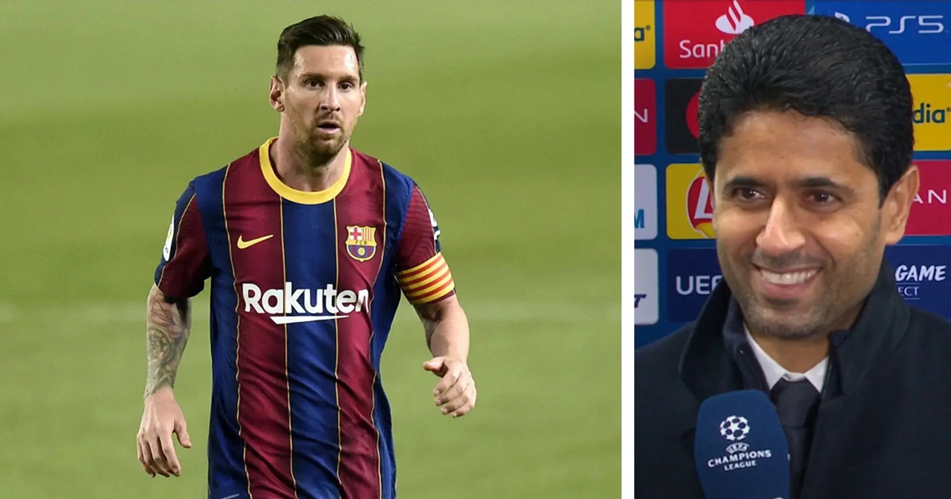 "On ne peut pas parler de ça aujourd’hui": Al-Khelaïfi refuse une nouvelle fois de parler des rumeurs "Messi au PSG"