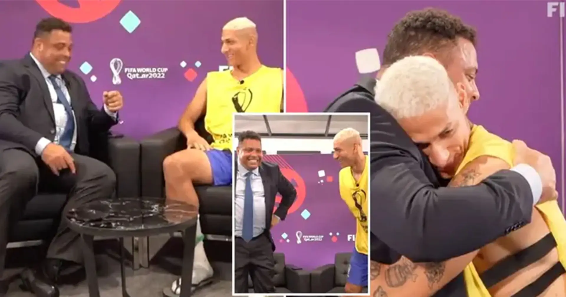 Richarlison hat Ronaldo den 'Taubentanz' beigebracht: und natürlich auch die Beine seines Idols berührt