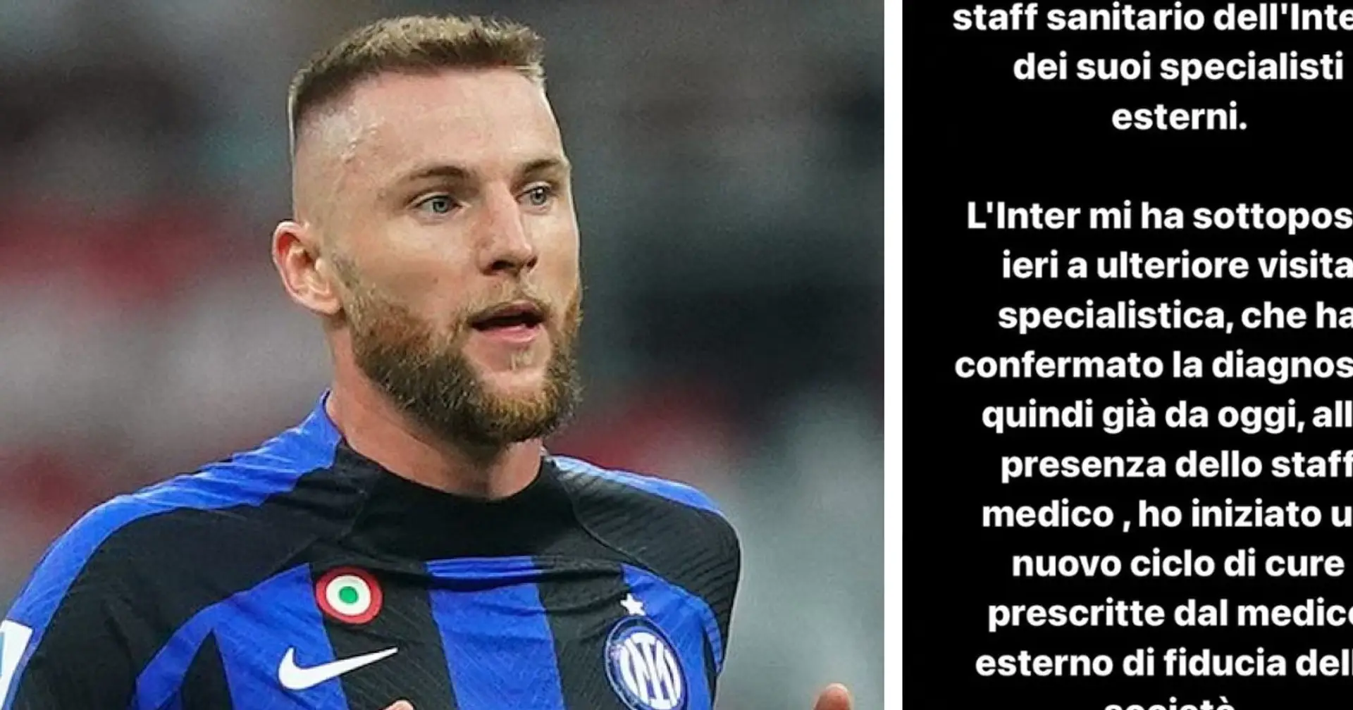"L'Inter m'a fait subir une nouvelle visite", Skriniar clarifie sa blessure et éteint les critiques