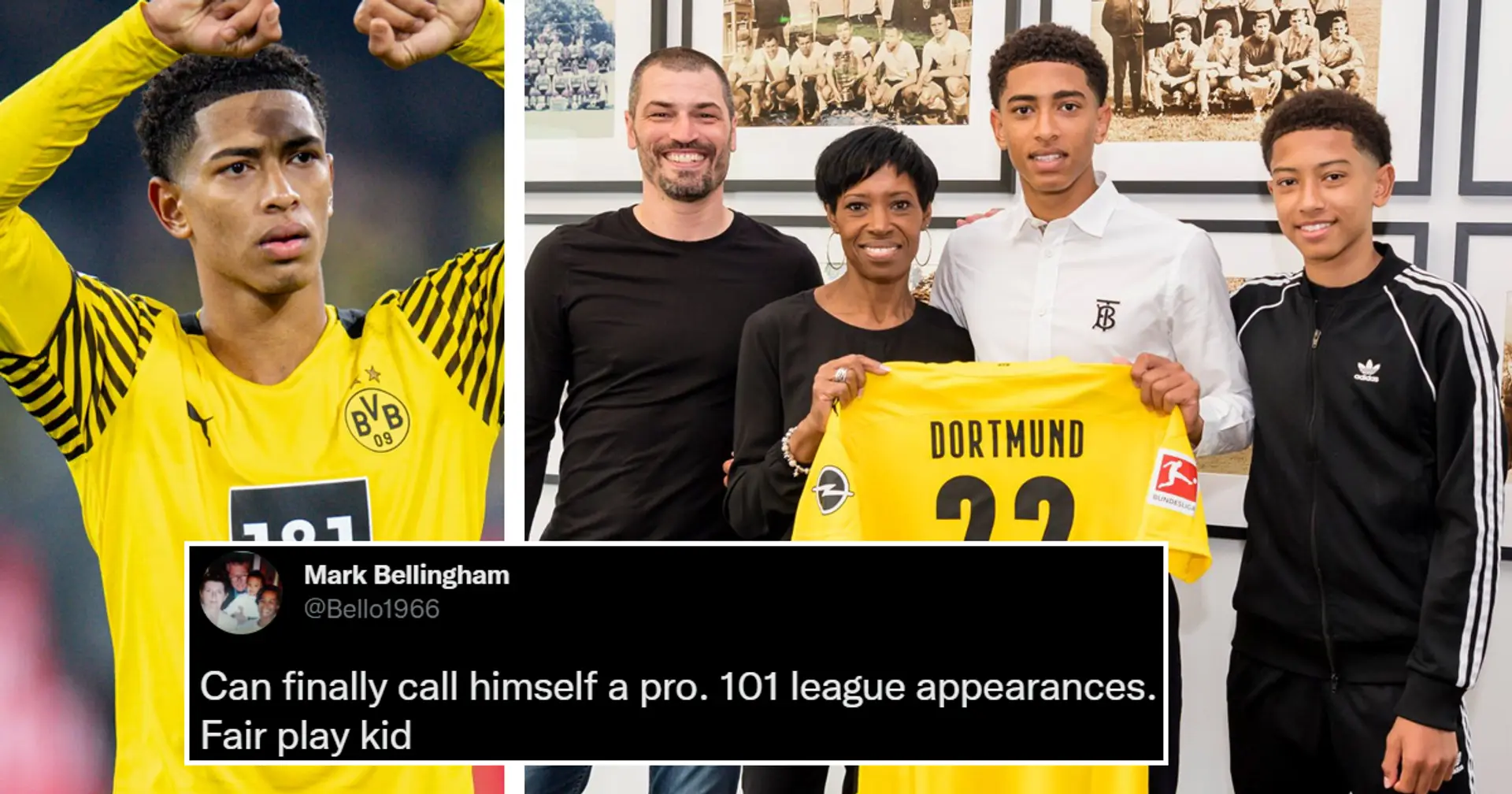 "Endlich darf er sich Profi nennen": Jude Bellinghams Vater gratuliert ihm zum 101. Liga-Einsatz