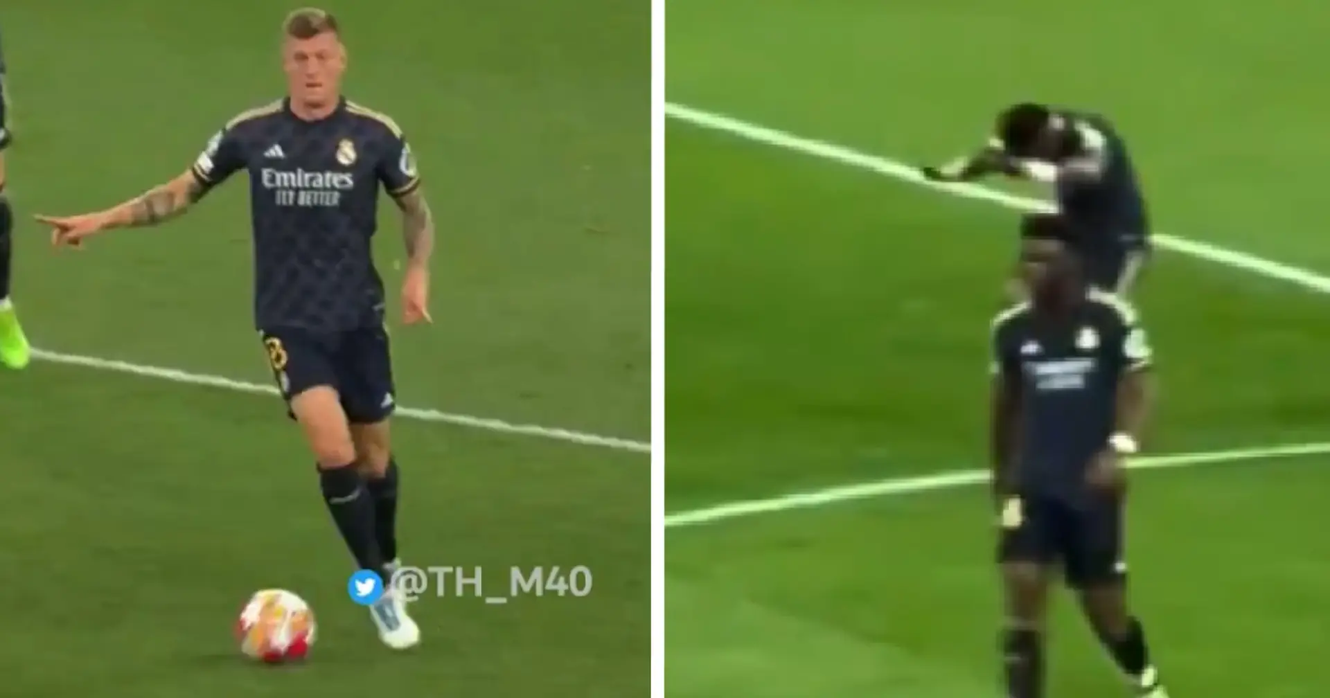 Caught on camera: Vinicius bows in adoration for Kroos after insane assist