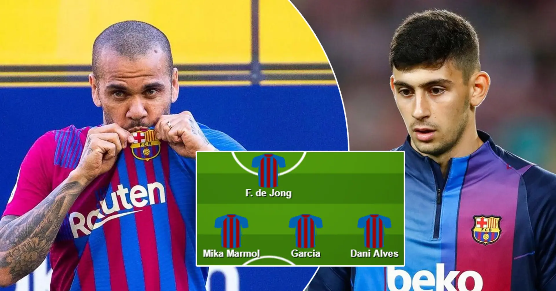Dani Alves to start? Select Barca's ultimate XI for Boca Juniors friendly from 3 options