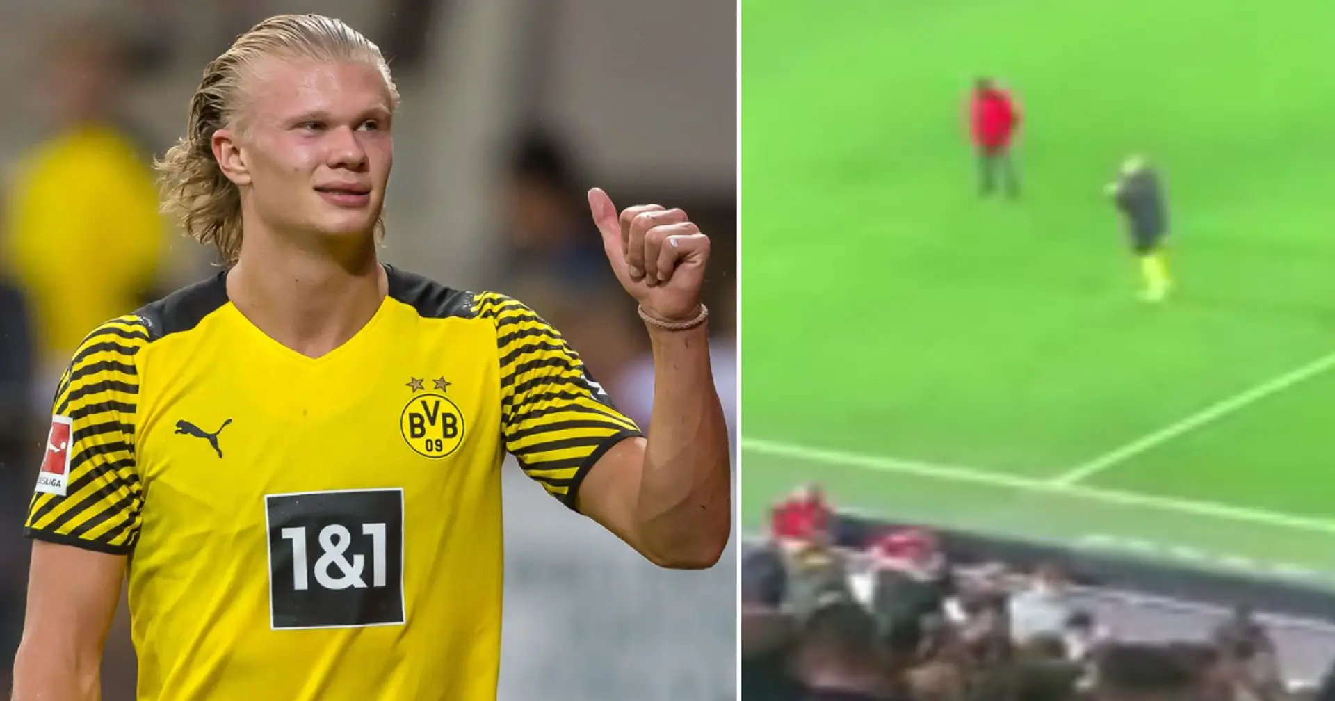 Haaland makes simple gesture, pundits interpret it as goodbye Dortmund