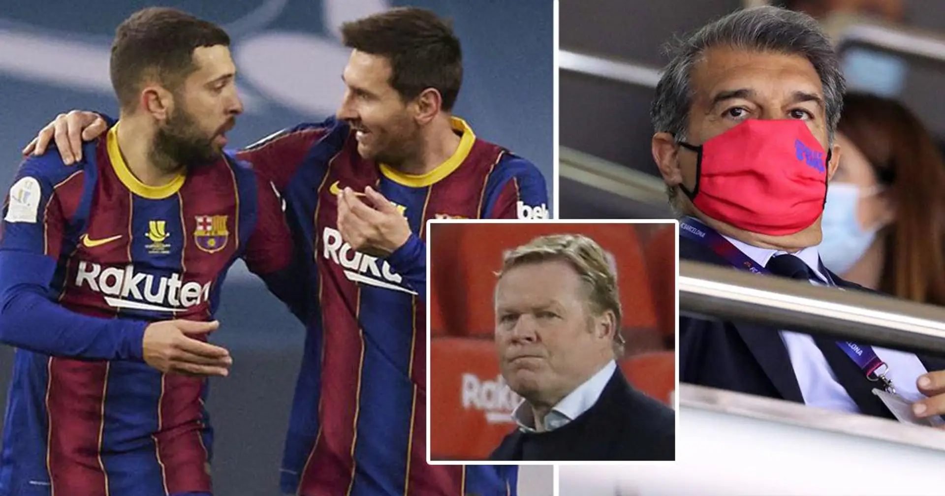 Messi, Alba y Piqué se habrían reunido con Laporta para discutir la posible llegada de Xavi