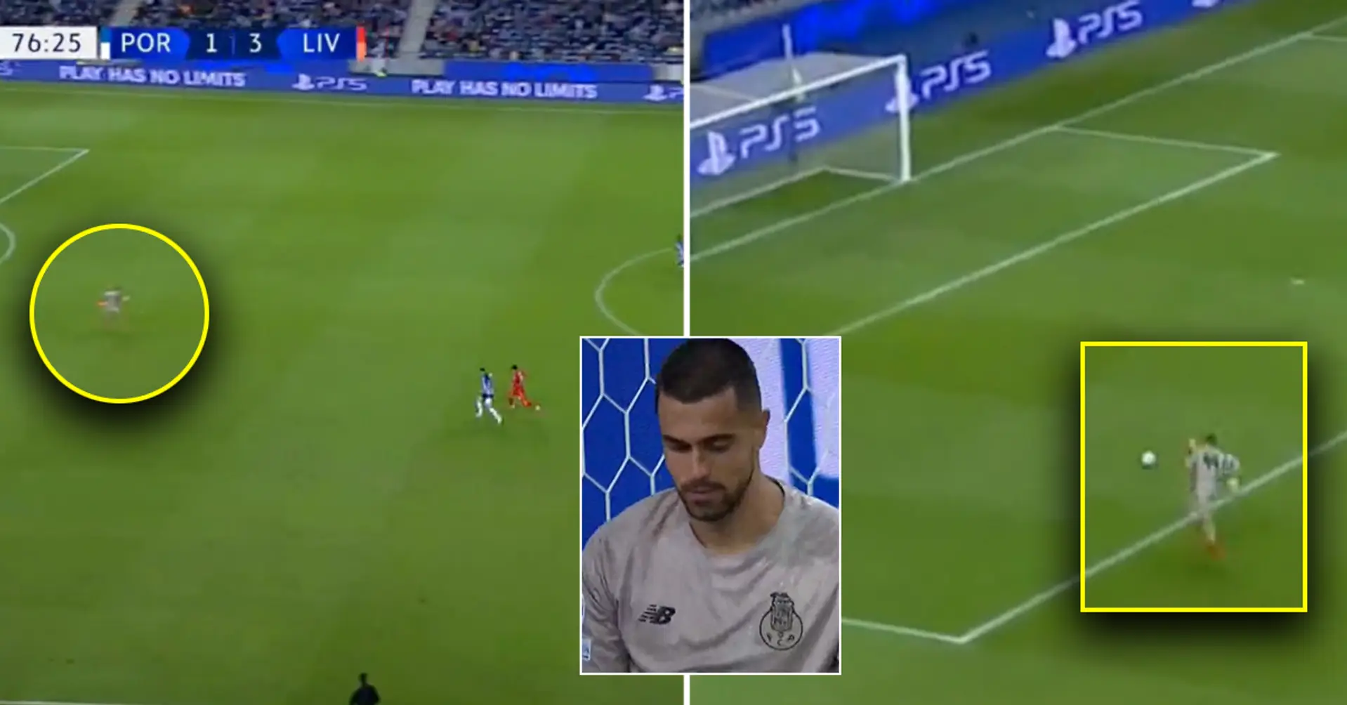 Heartbreaking: Porto goalkeeper ran for 5 seconds trying to catch the ball in front of empty goal