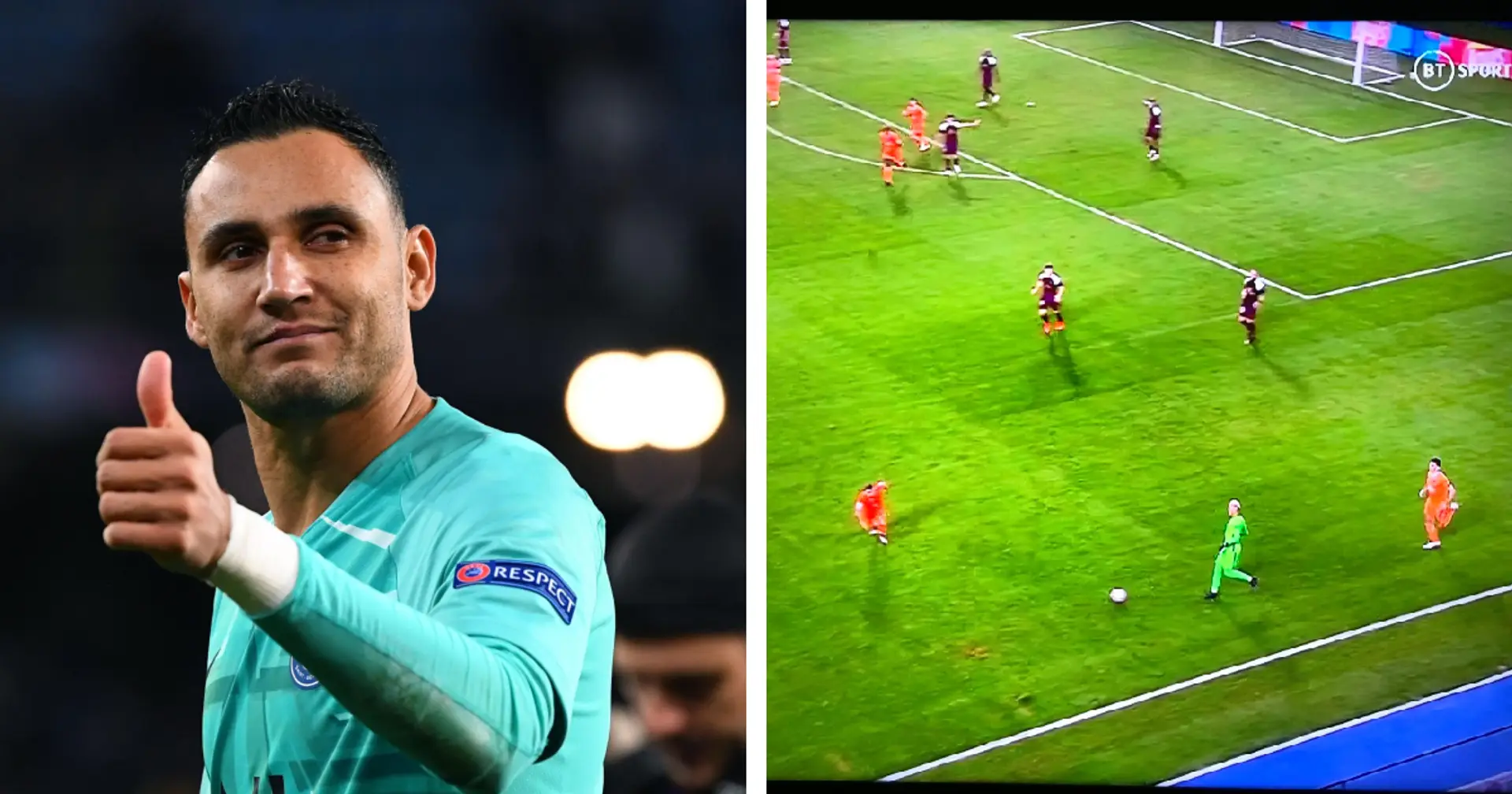 Hilarious: Keylor Navas plays outfield for a bit after being bored in PSG goal 